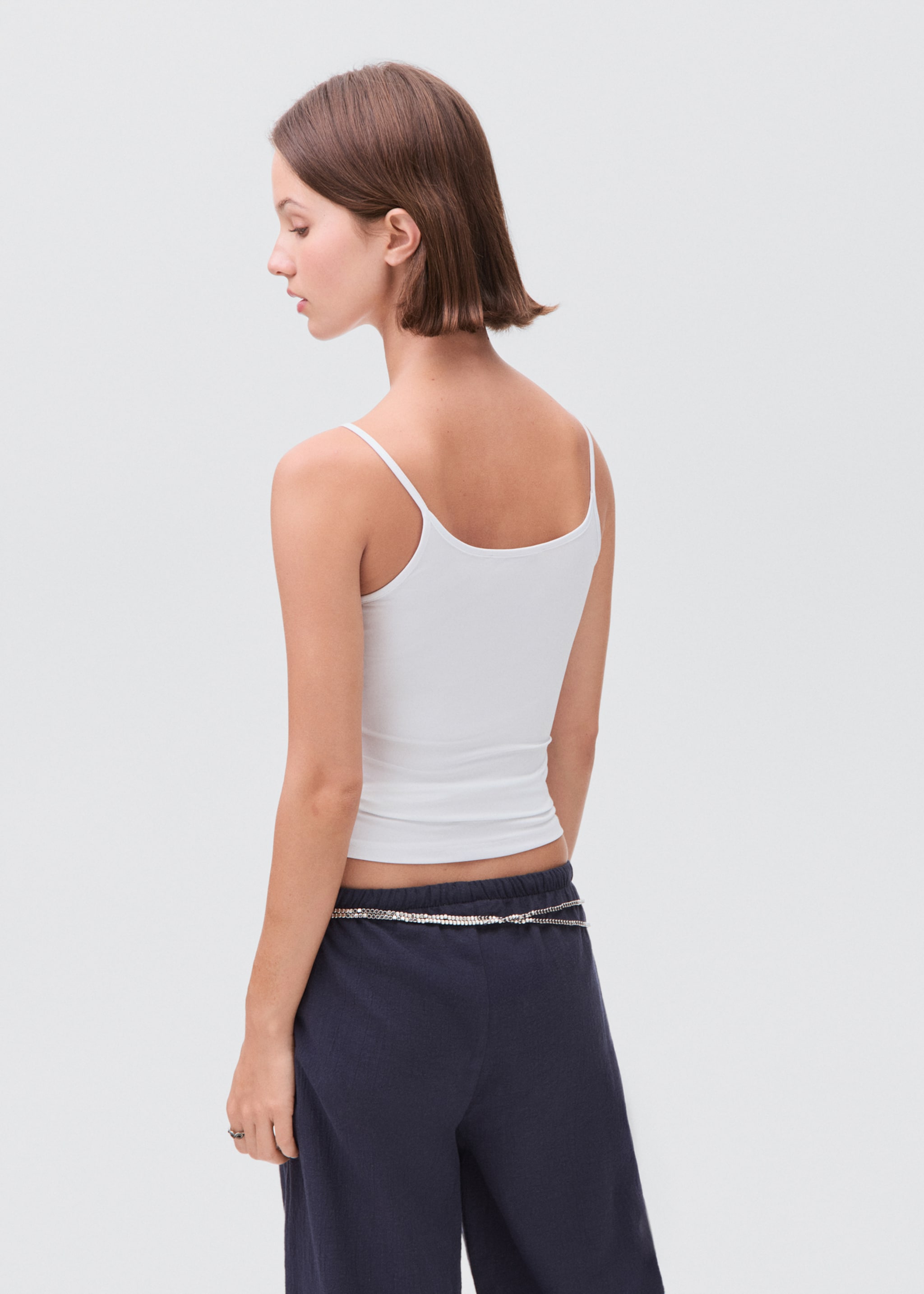Plain strapless top - Reverse of the article, Off White. Ref: 17012908-00.