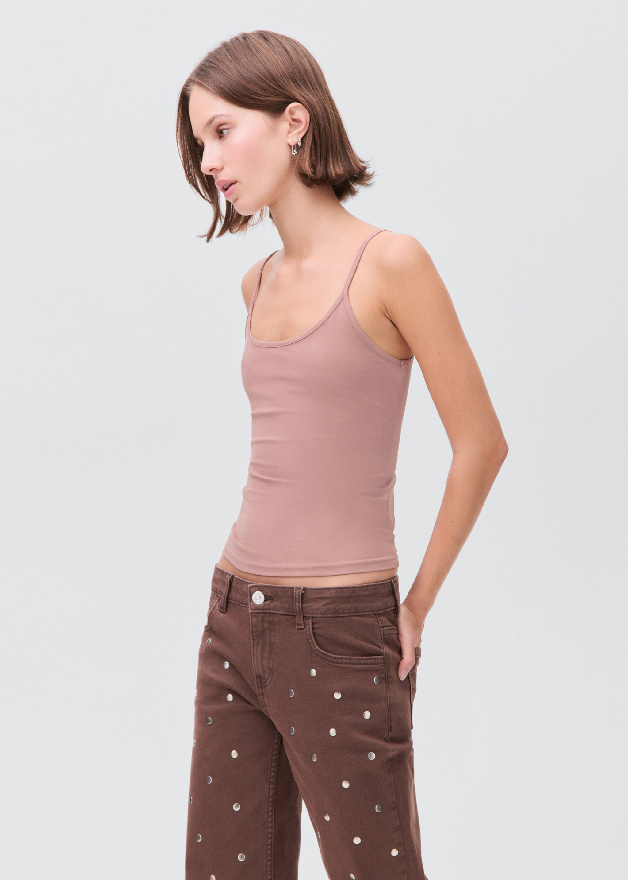 Plain strapless top - Medium plane, Pale Pink. Ref: 17012908-00.
