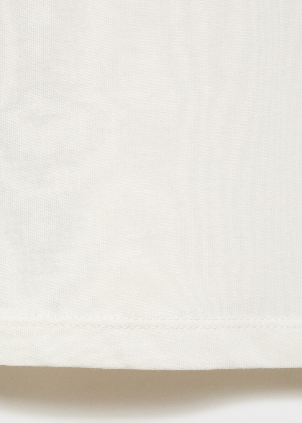 Mango Printed cotton-blend t-shirt