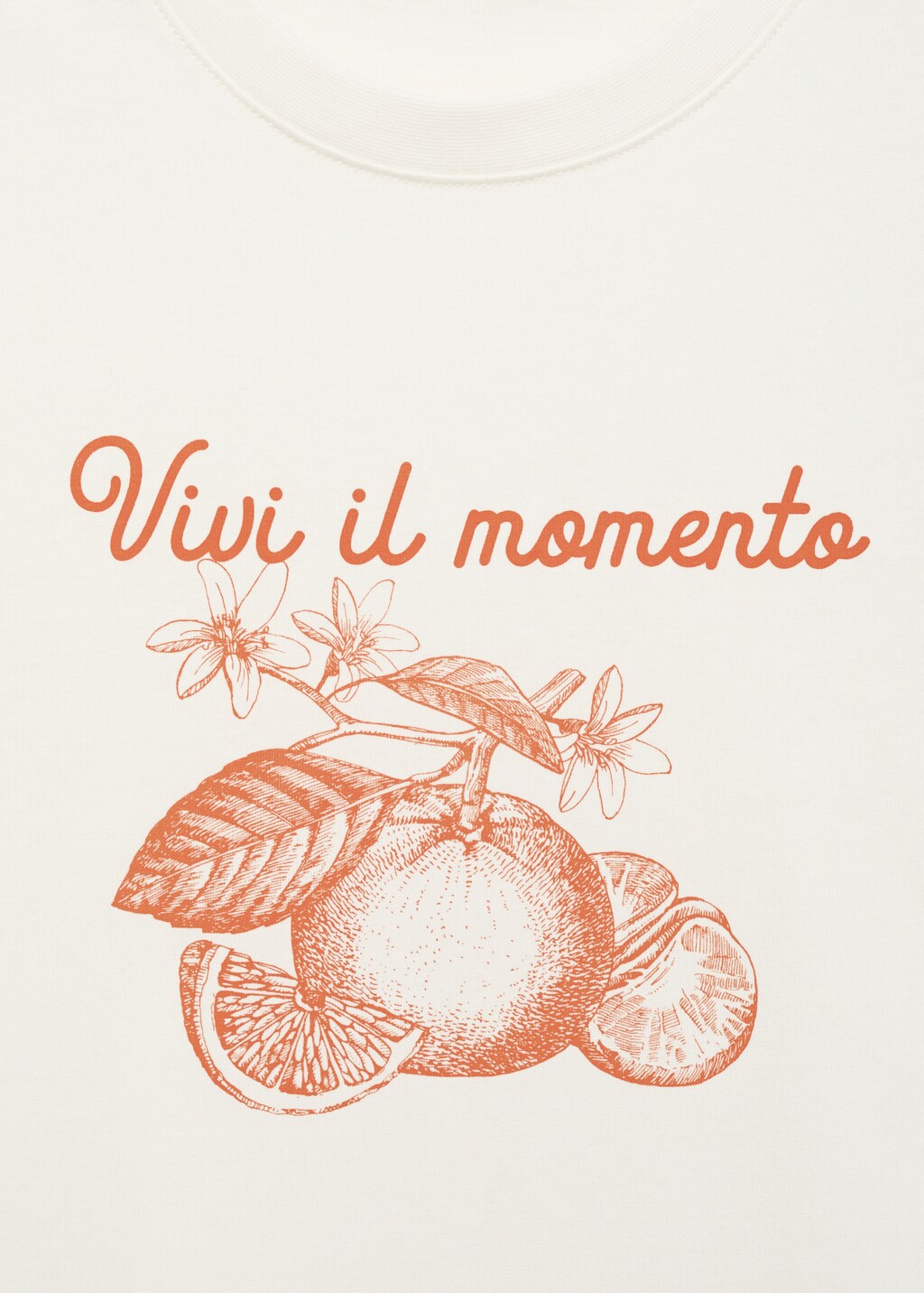 Printed cotton-blend t-shirt