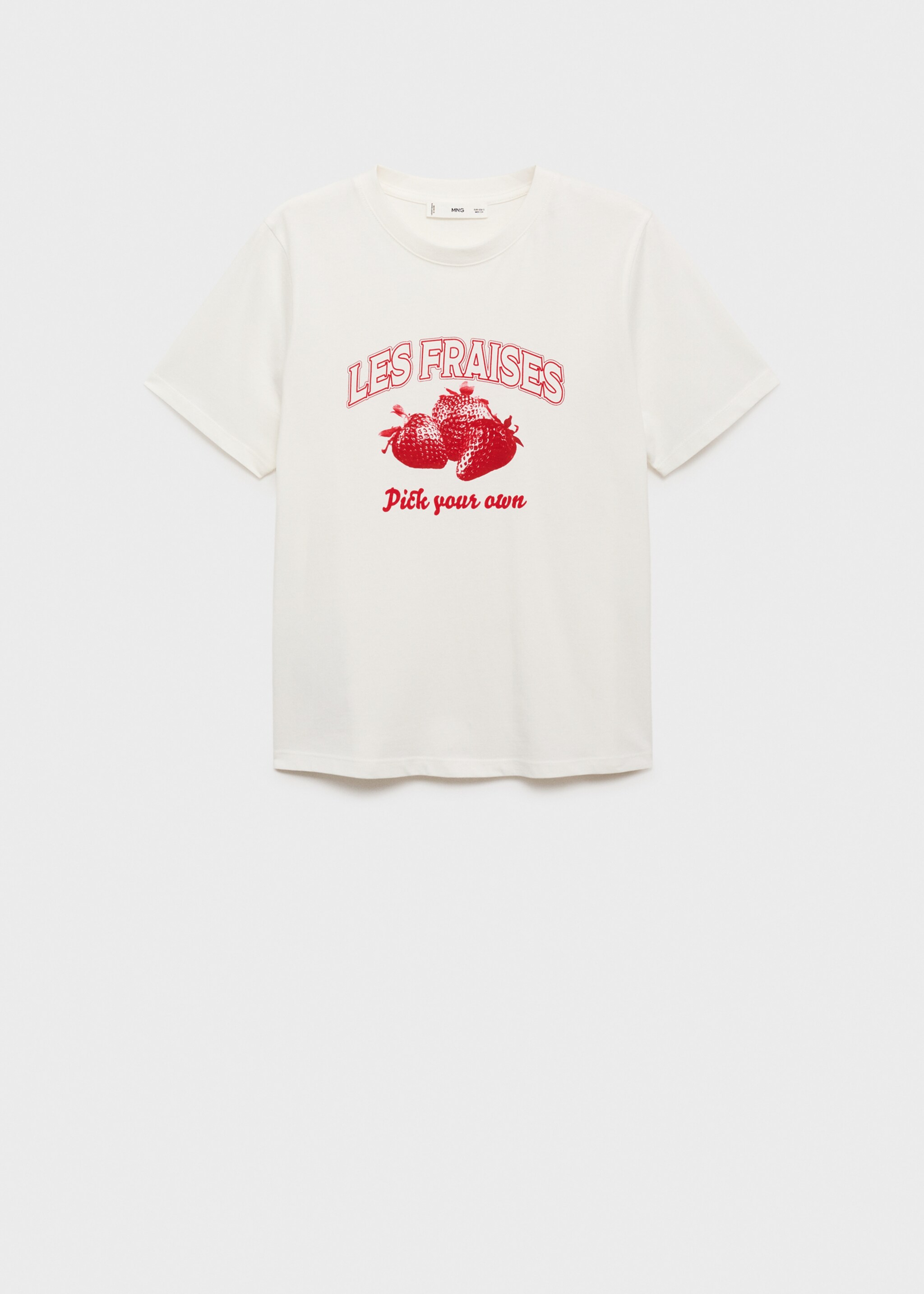 Printed cotton-blend t-shirt - Article without model