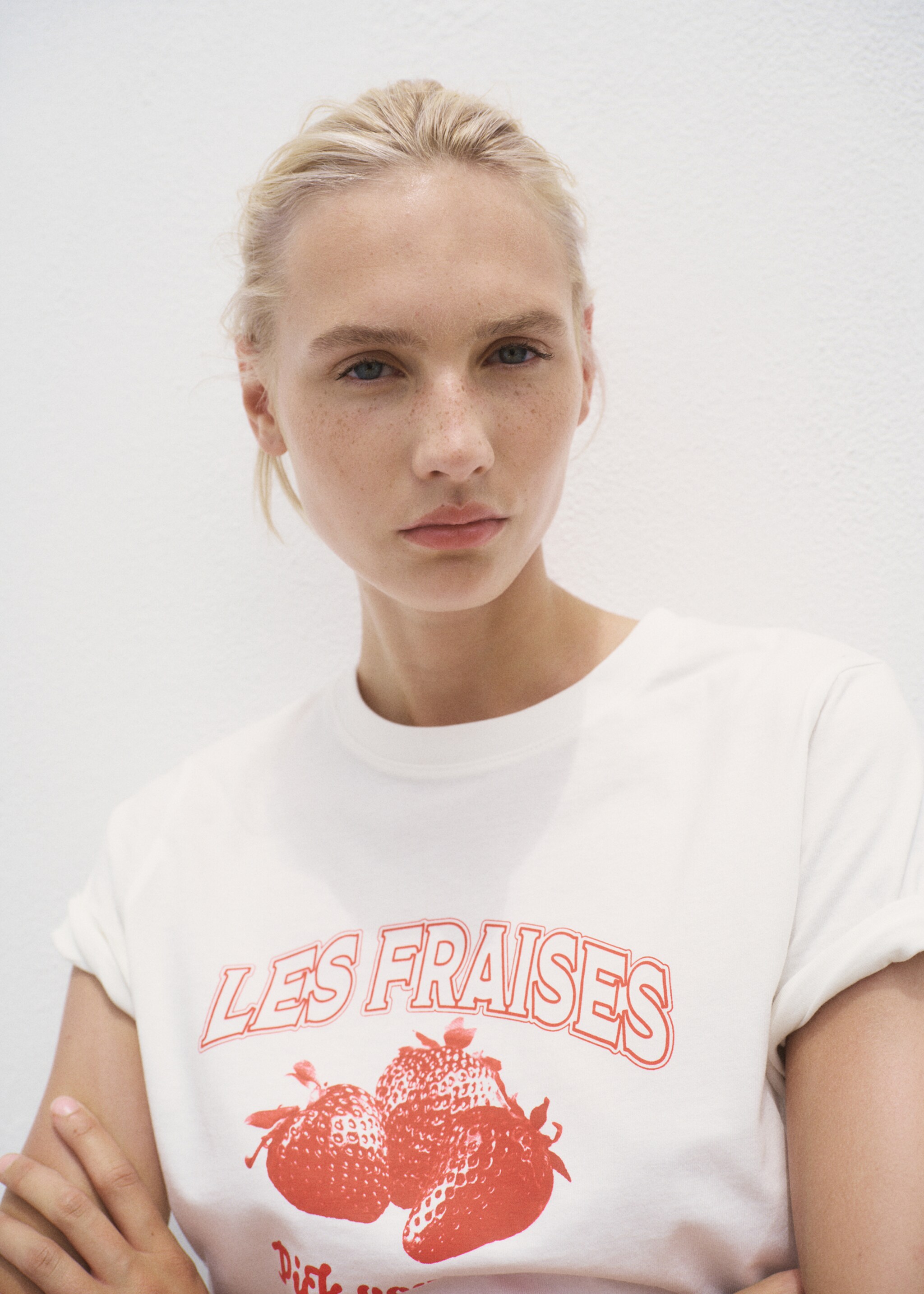 Printed cotton-blend t-shirt - Details of the article 1