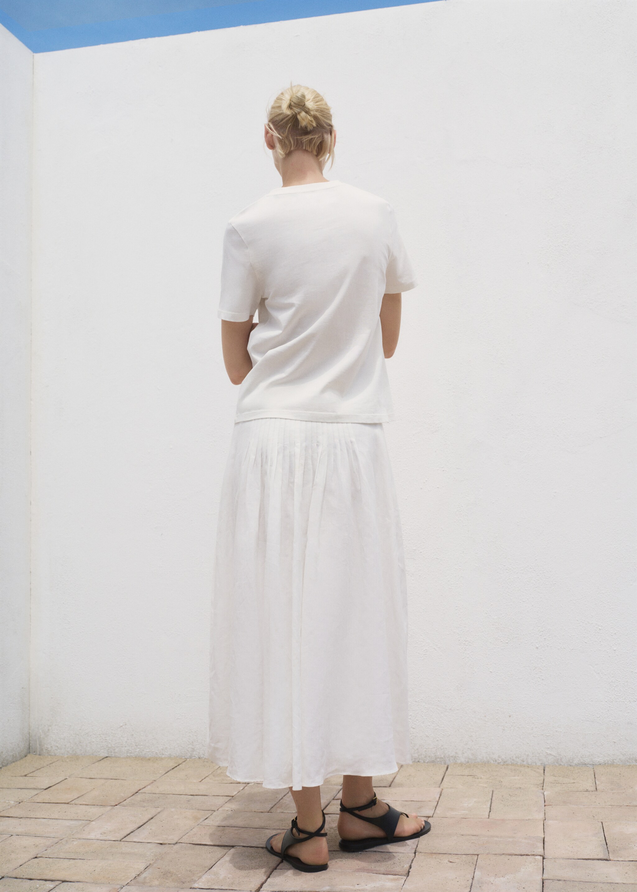 Printed cotton-blend t-shirt - Reverse of the article