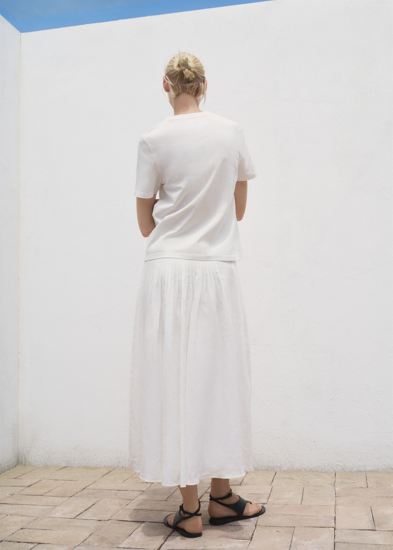 Printed cotton-blend t-shirt - Reverse of the article