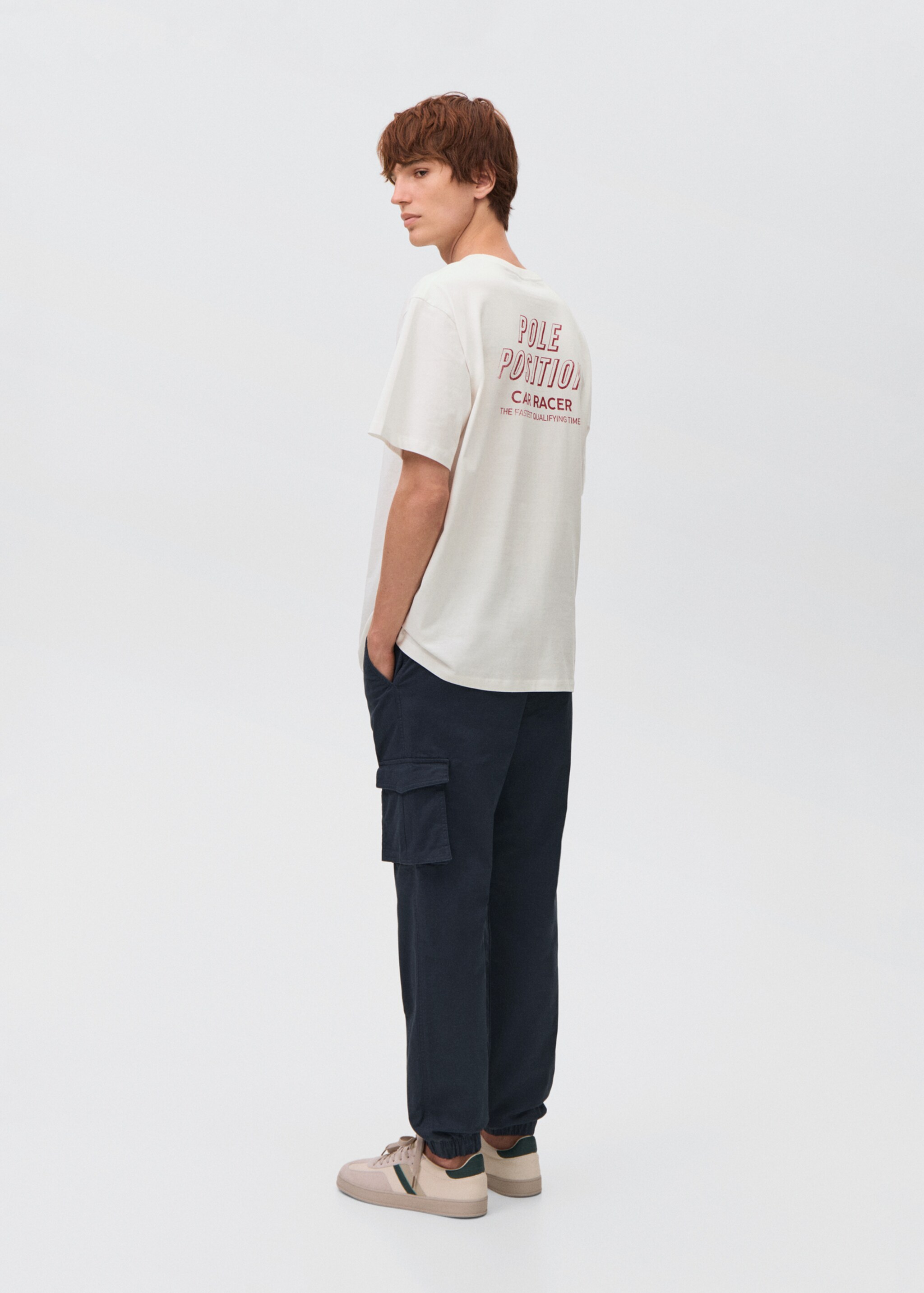 Cargo joggers with drawstring - Reverse of the article