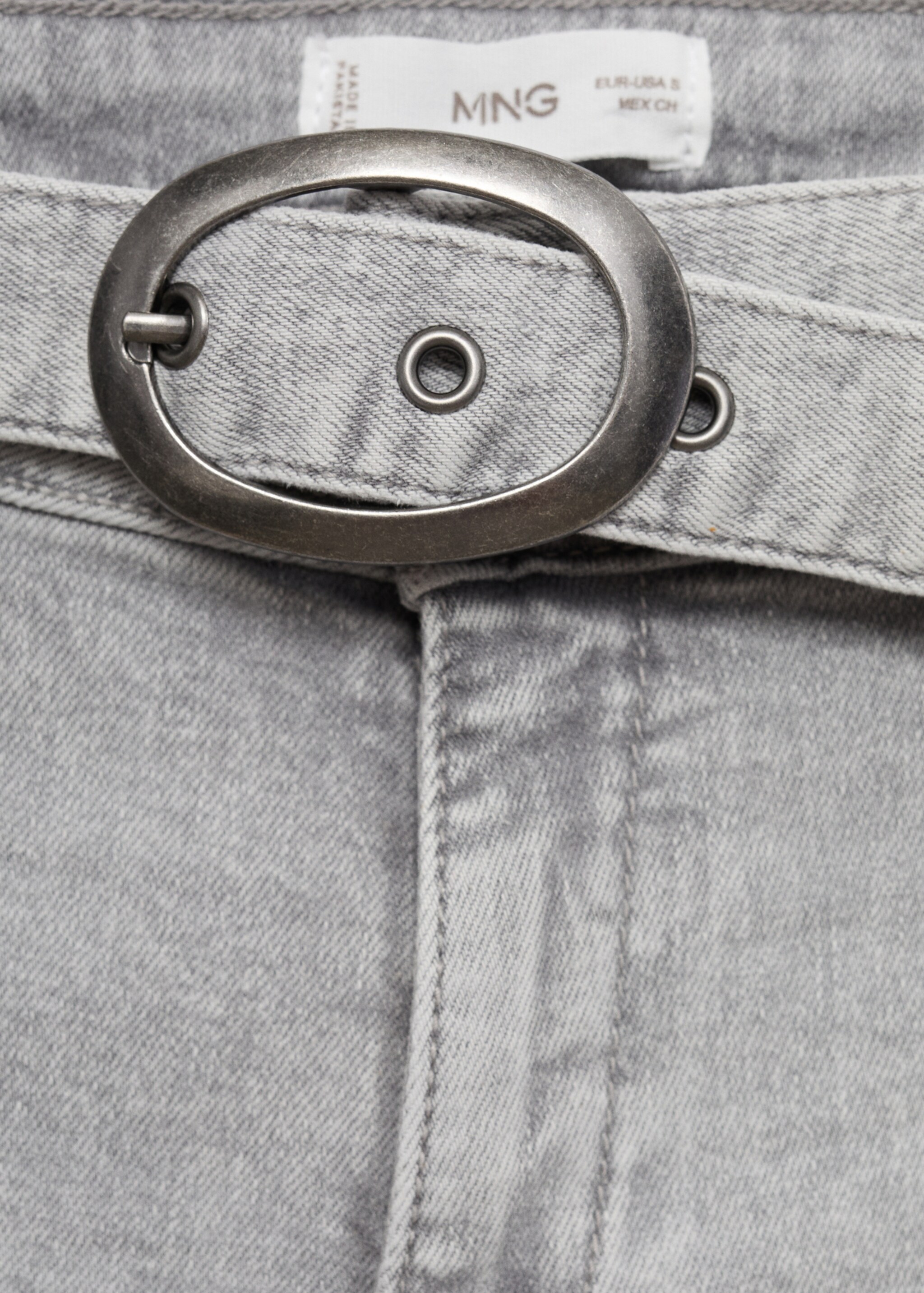 Jeans hebilla - Details of the article 8, Denim Grey. Ref: 17012915-00.