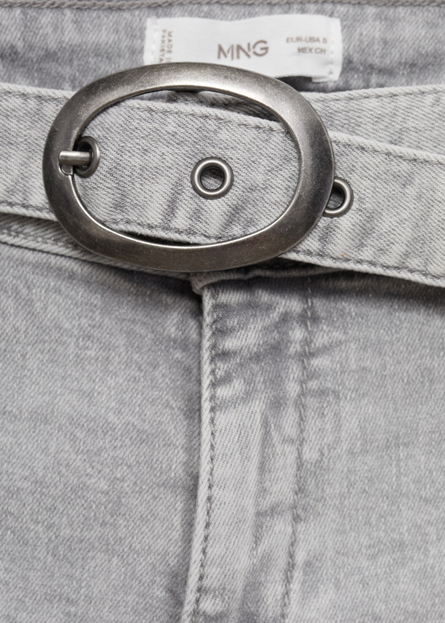 Wide-leg jeans with buckle - Details of the article 8