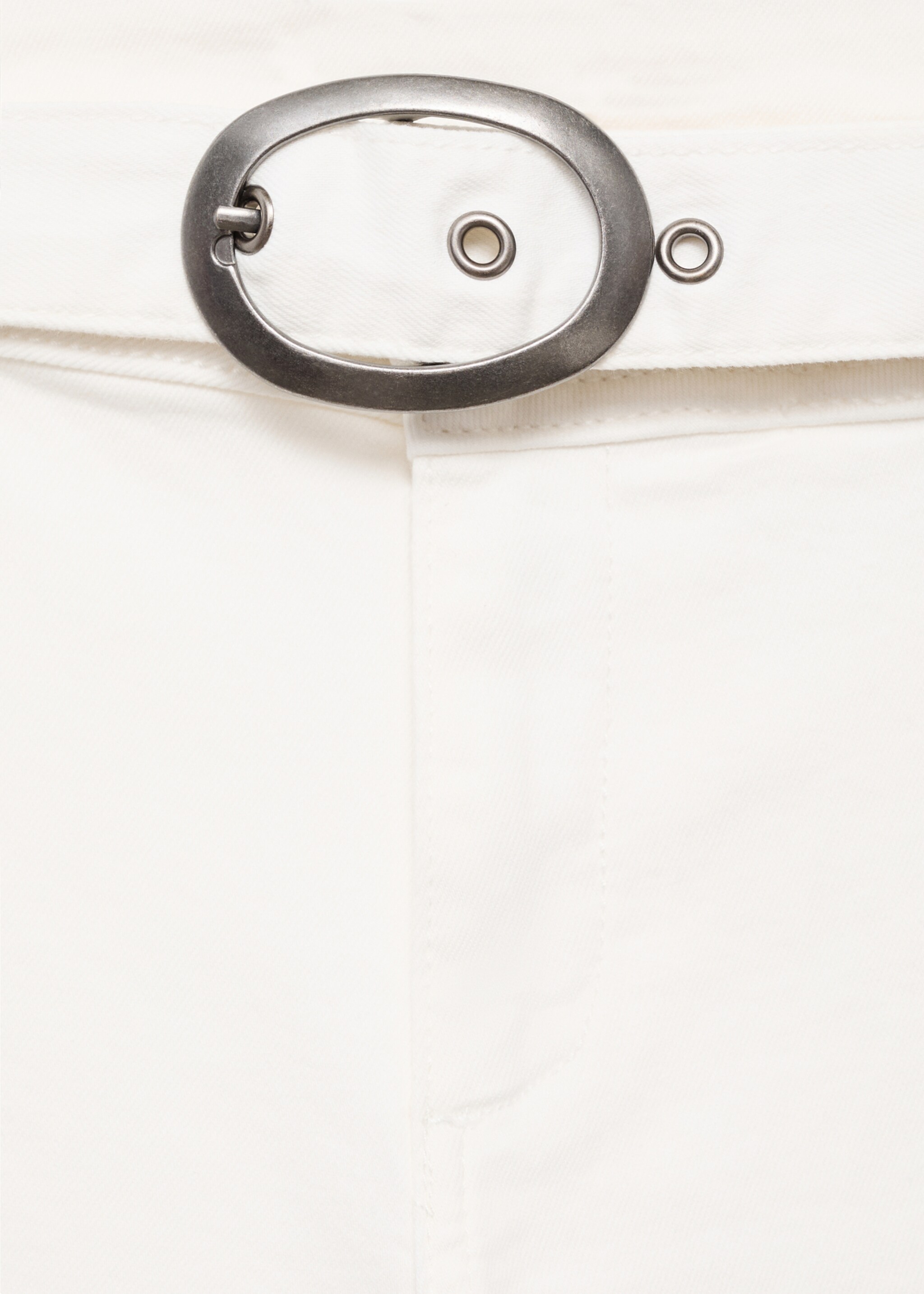 Wide-leg jeans with buckle - تفاصيل المنتج 1, سكري. Ref: 17012916-00.