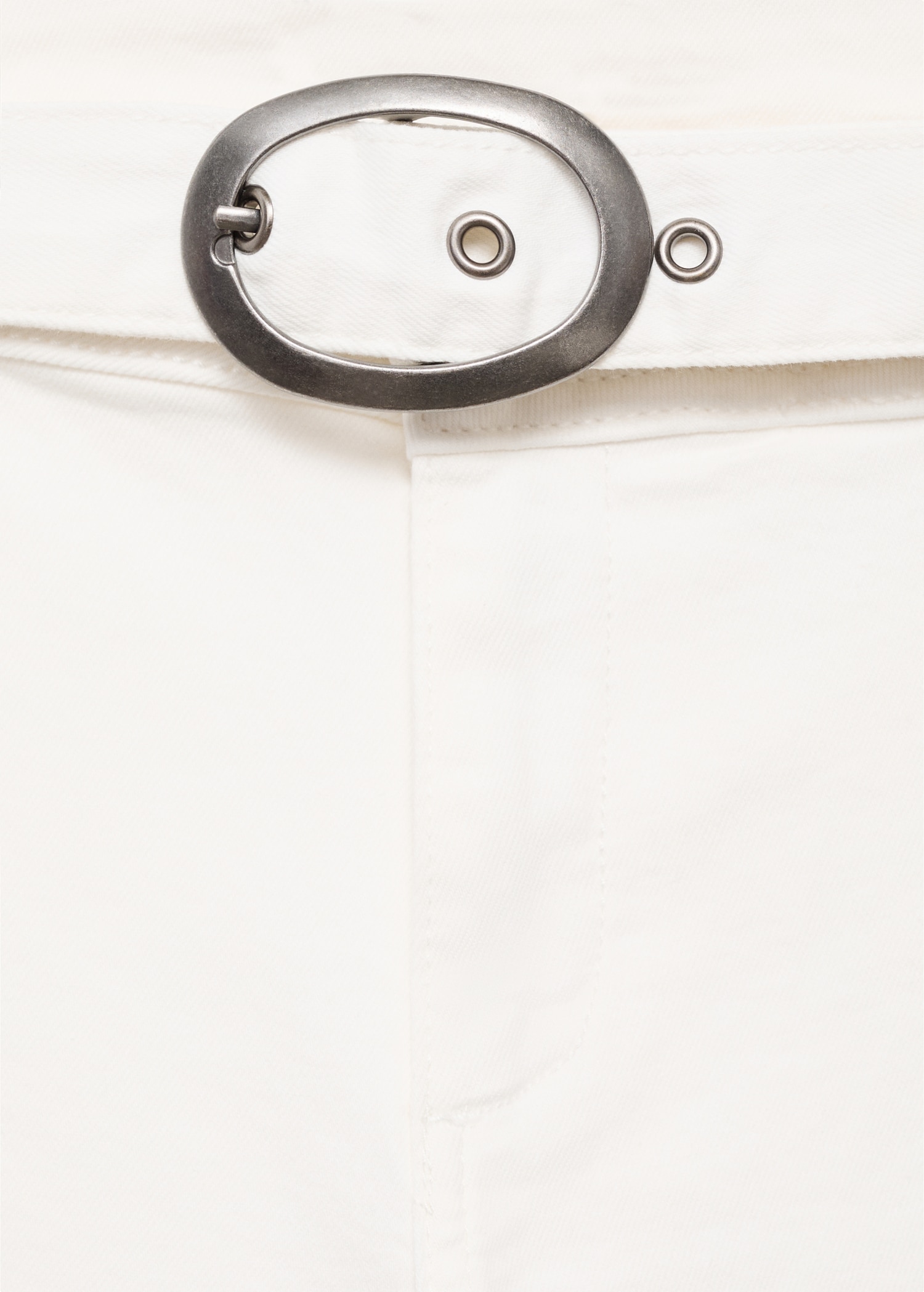Wide-leg jeans with buckle - Детальніше про товар 8