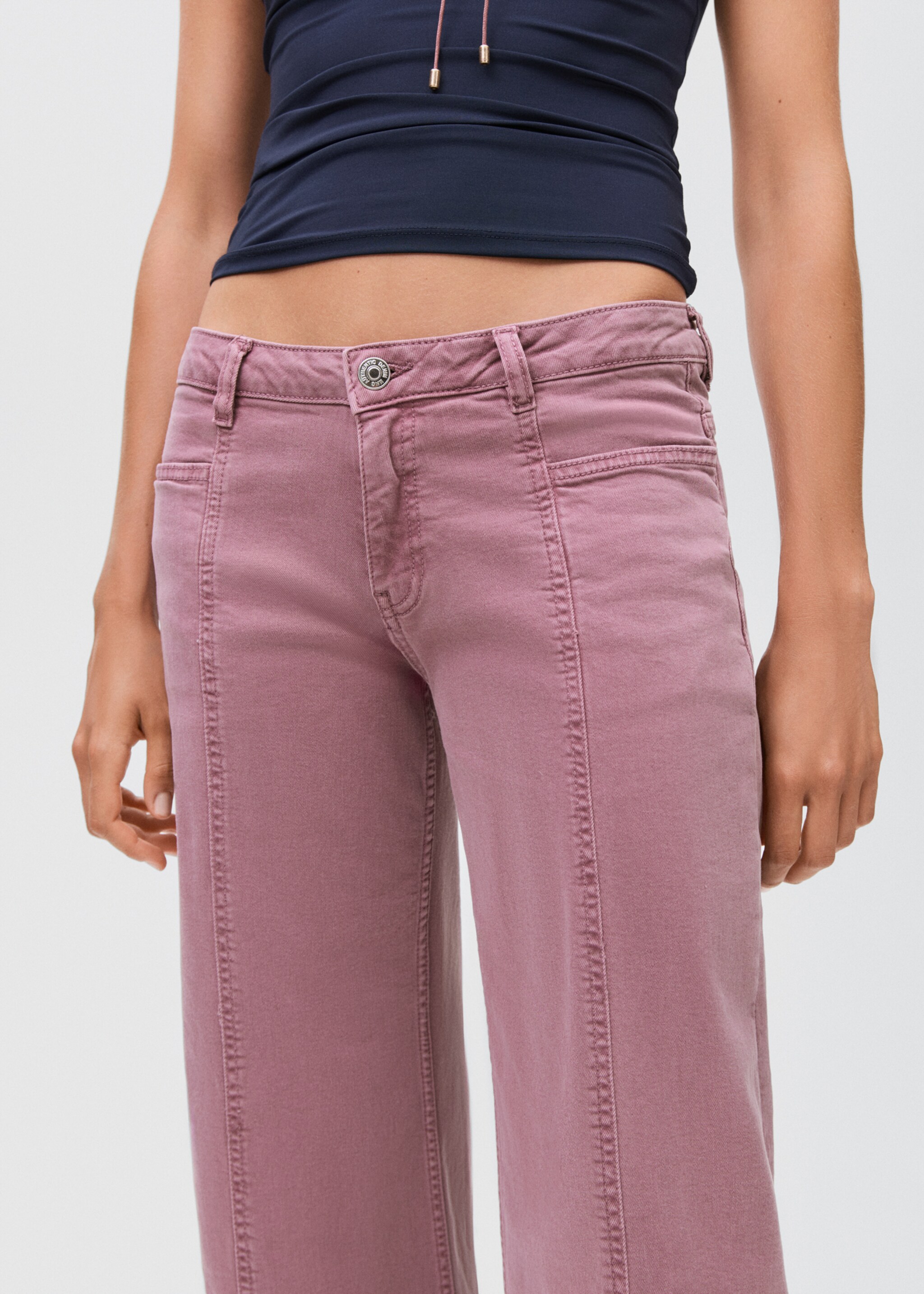 Jeans straight estrellas - Detalle del artículo 1, Rosa pastel. Ref: 17012917-00.