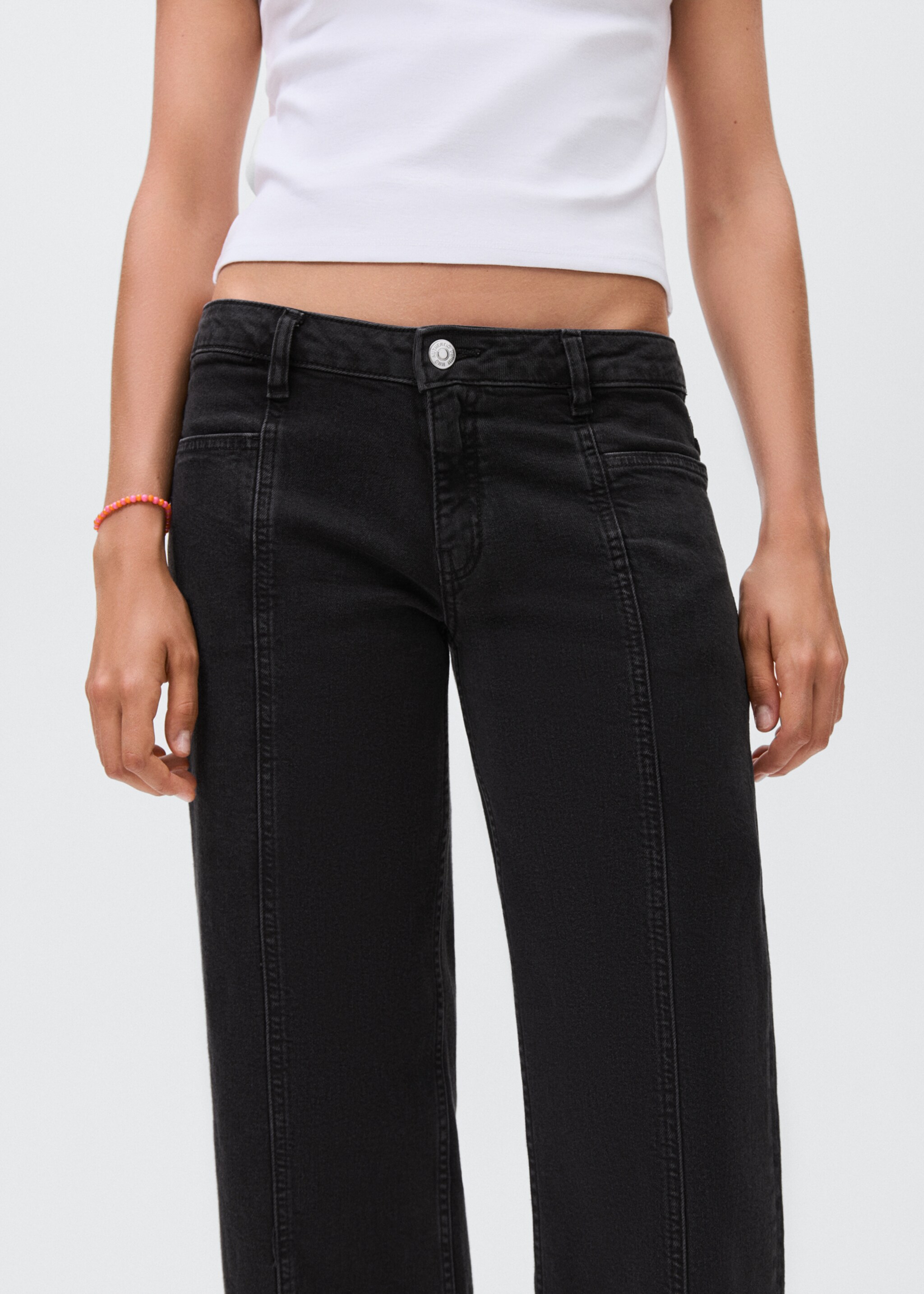 Jeans straight estrellas - Detalle del artículo 1, Denim negro. Ref: 17012919-00.