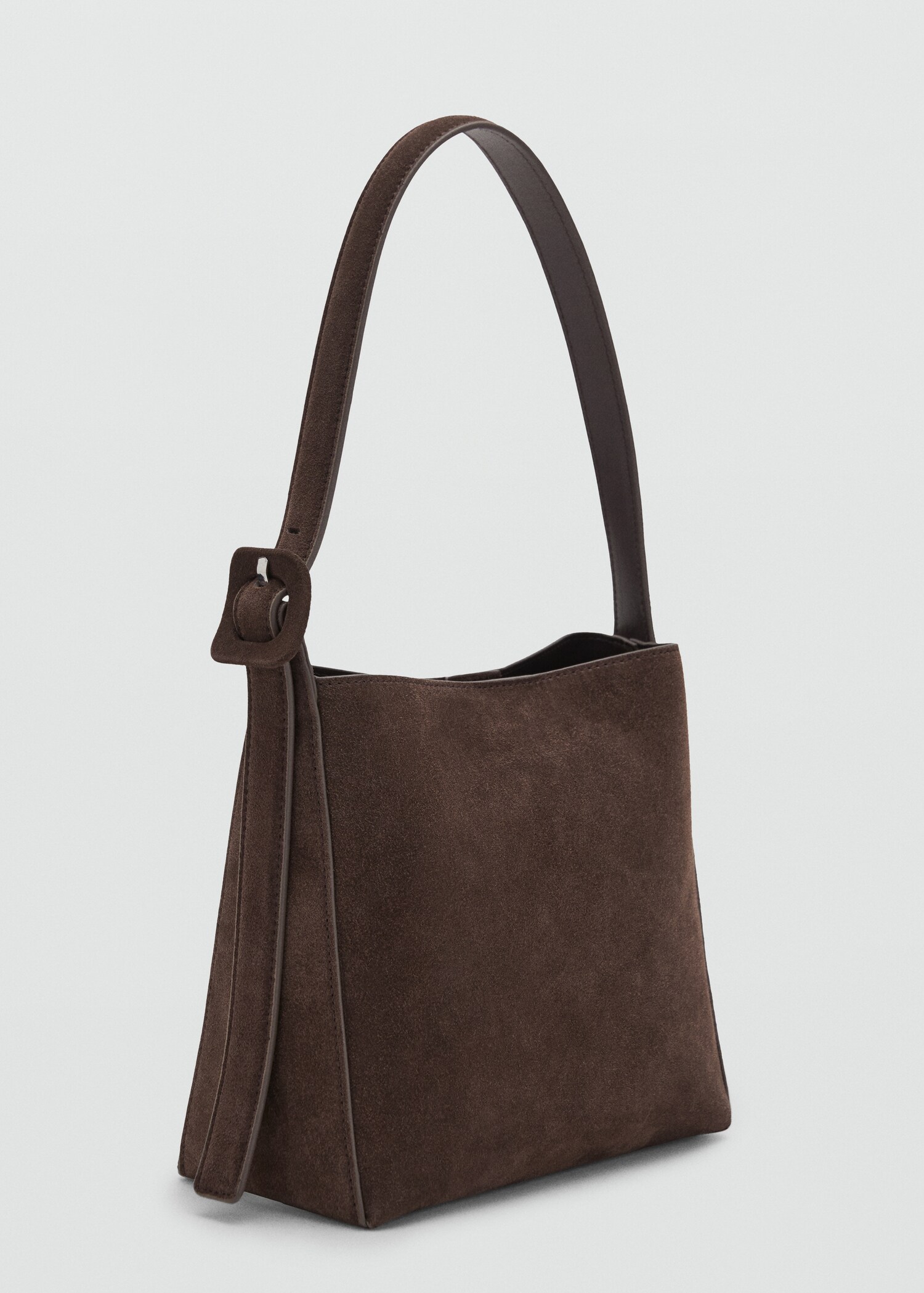 Shopper-Tasche aus Wildleder - Mittlere Ansicht