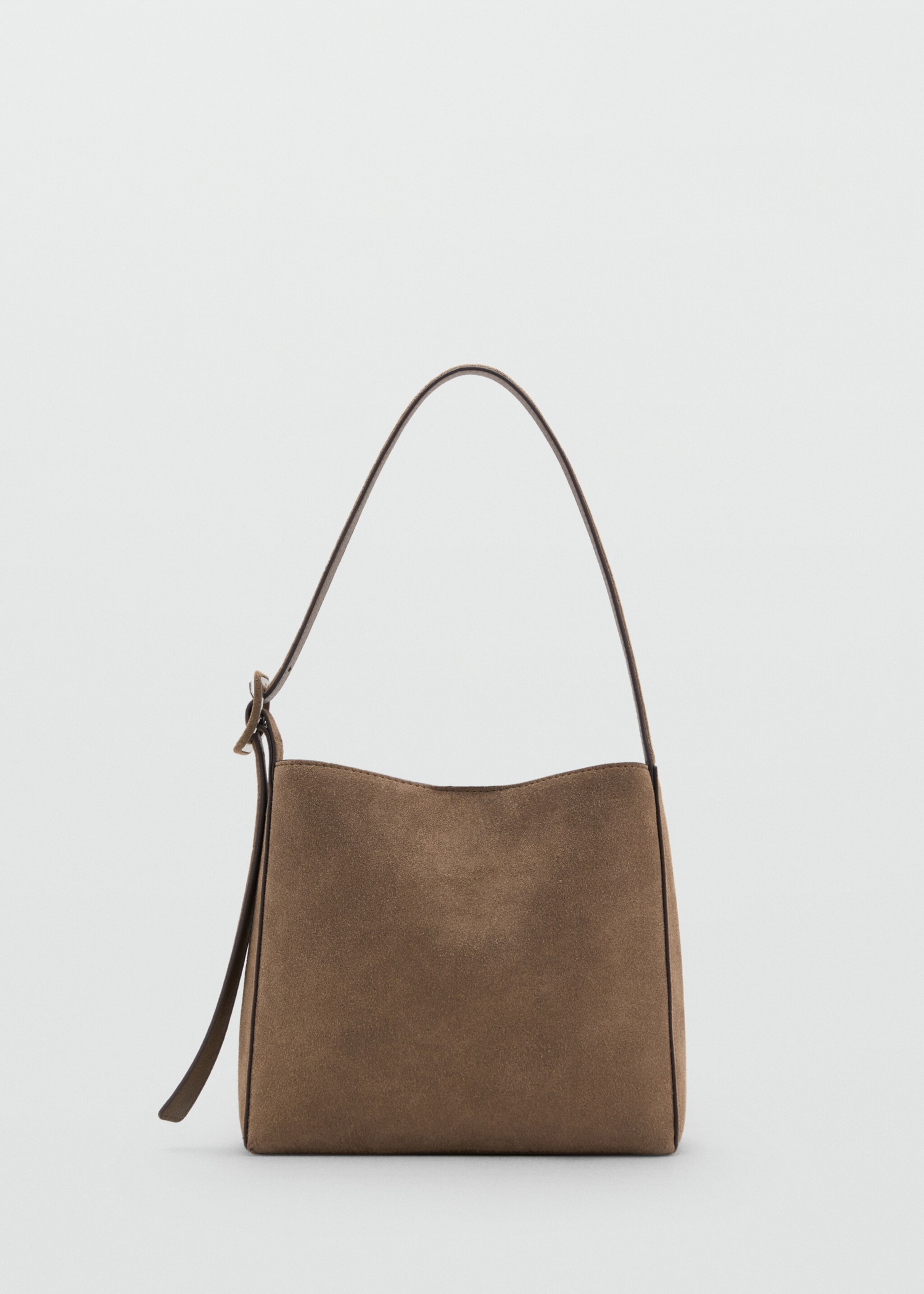 Suede leather shopper bag - Article without model