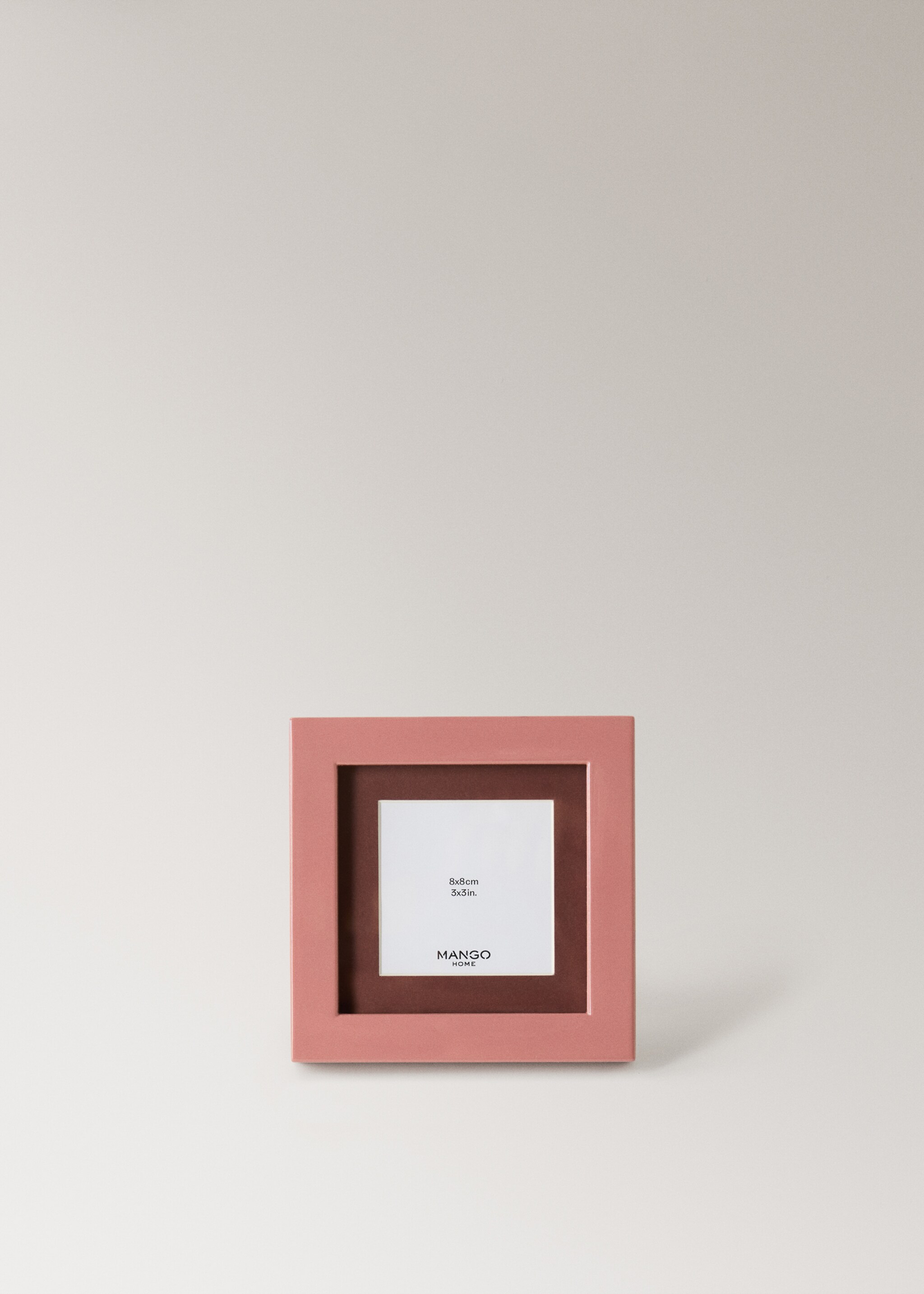 Small coloured lacquered frame - Article without model, Pink. Ref: 17012929-00.