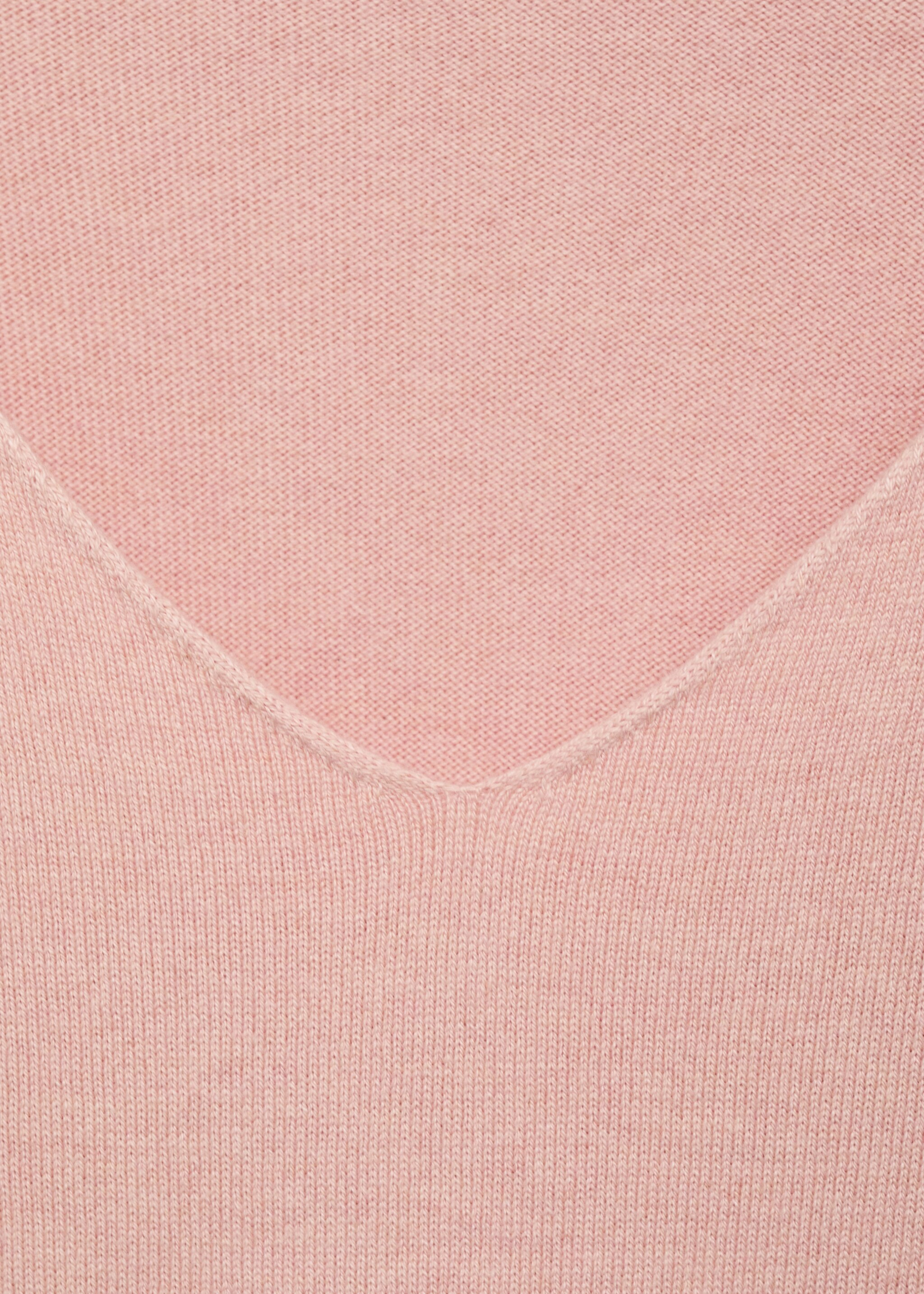Pull en maille col en V uni - Détail de l'article 8