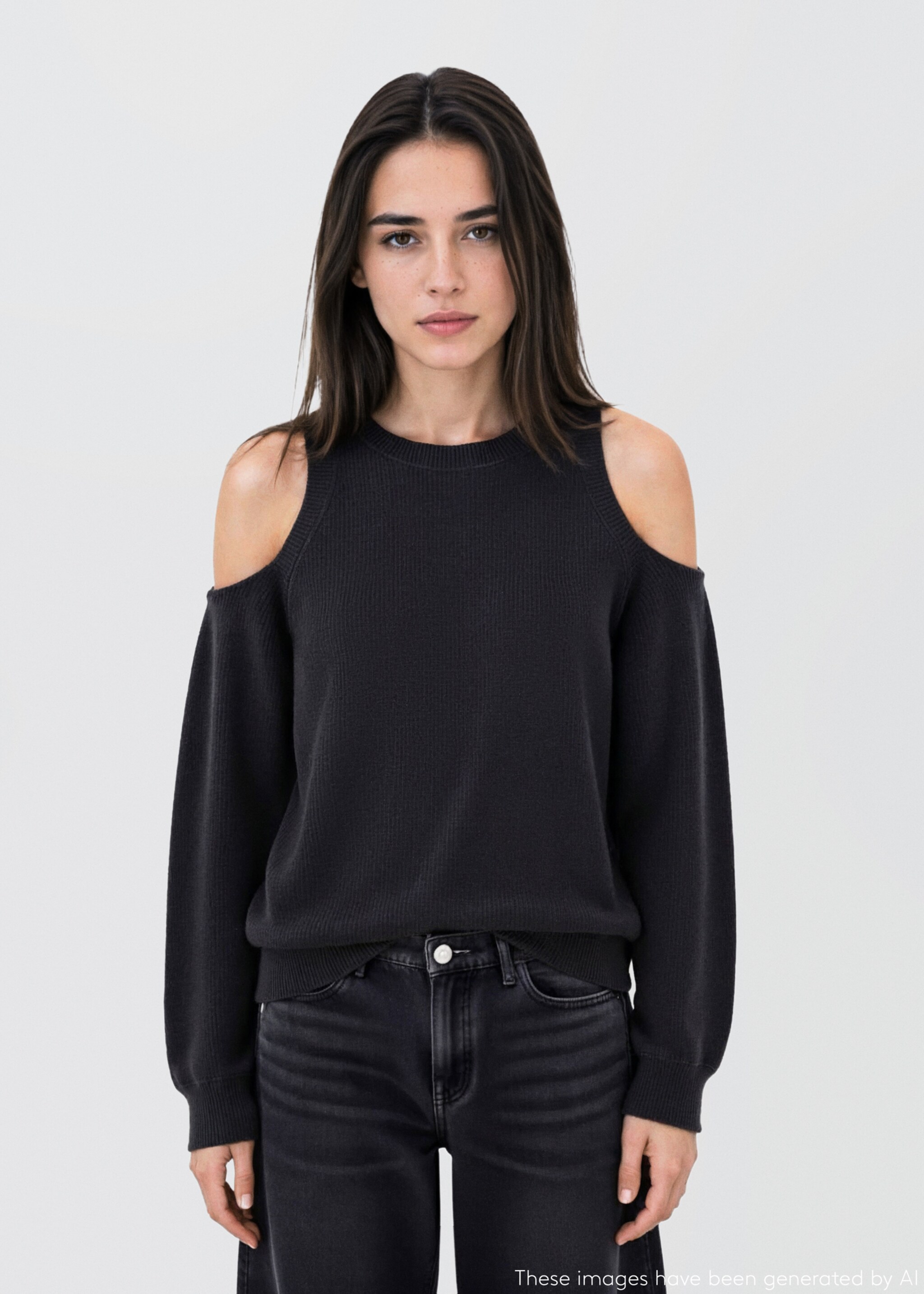 Pull manches à découpe - Plan moyen