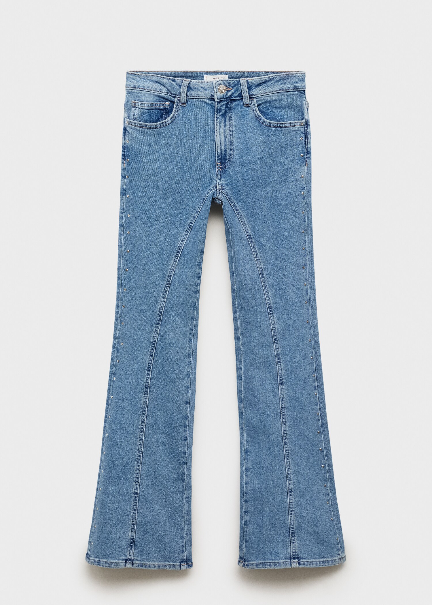 Jeans flare costuras decorativas - Artículo sin modelo