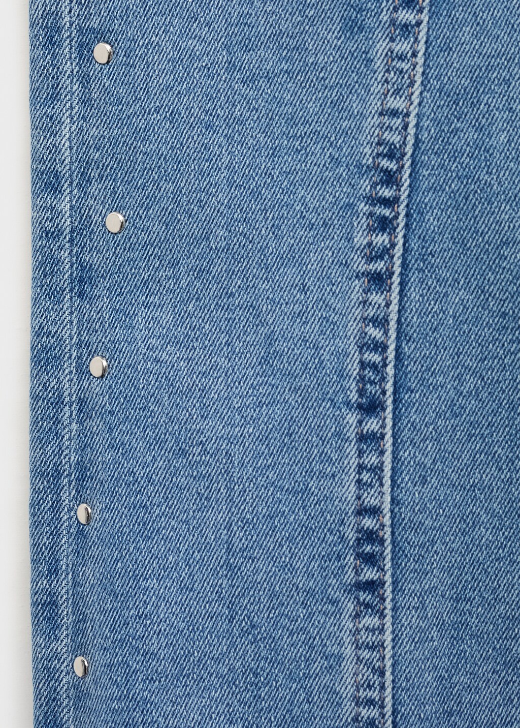 Decorative seam flared jeans