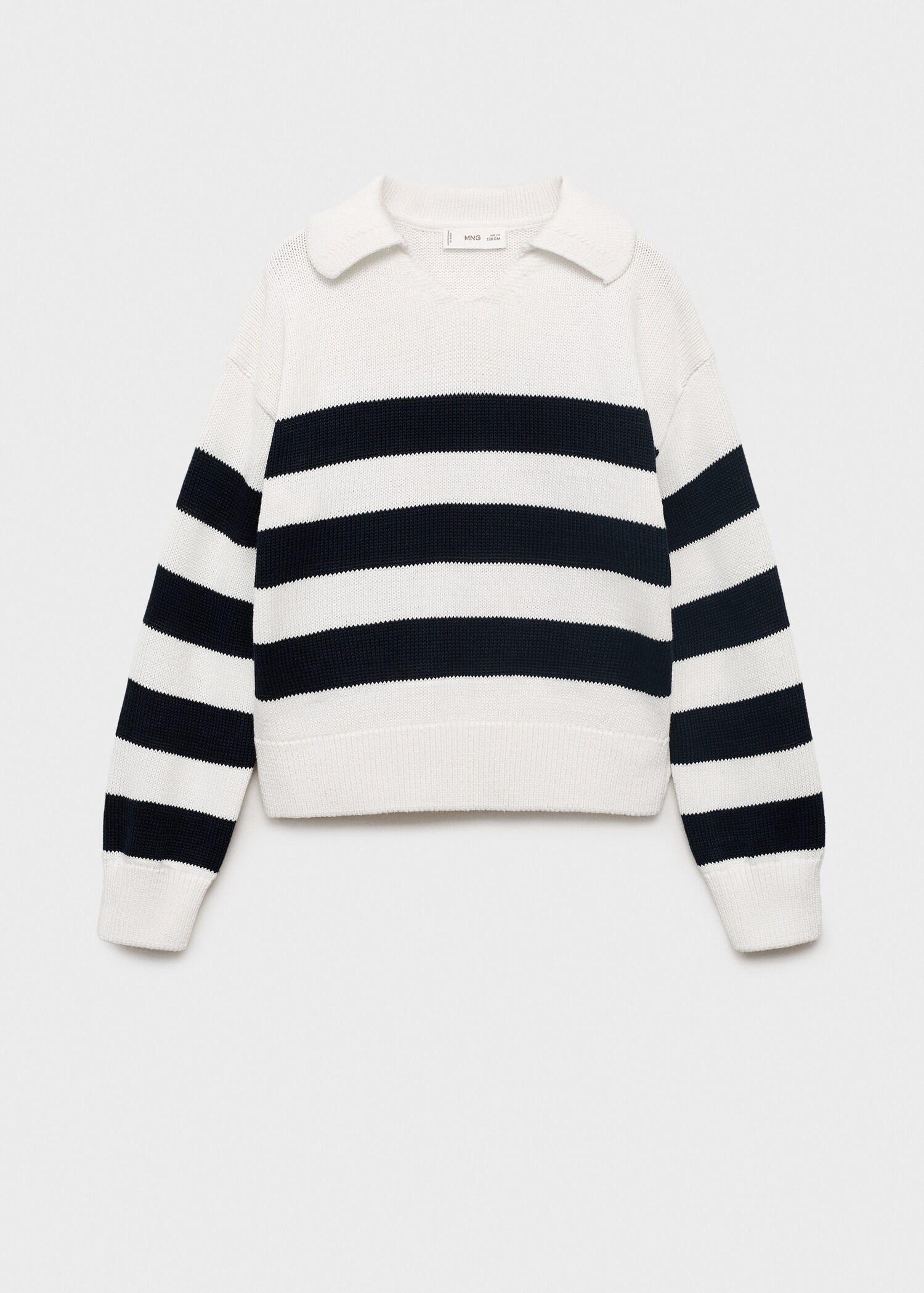 Knitted polo-neck sweater - Article without model