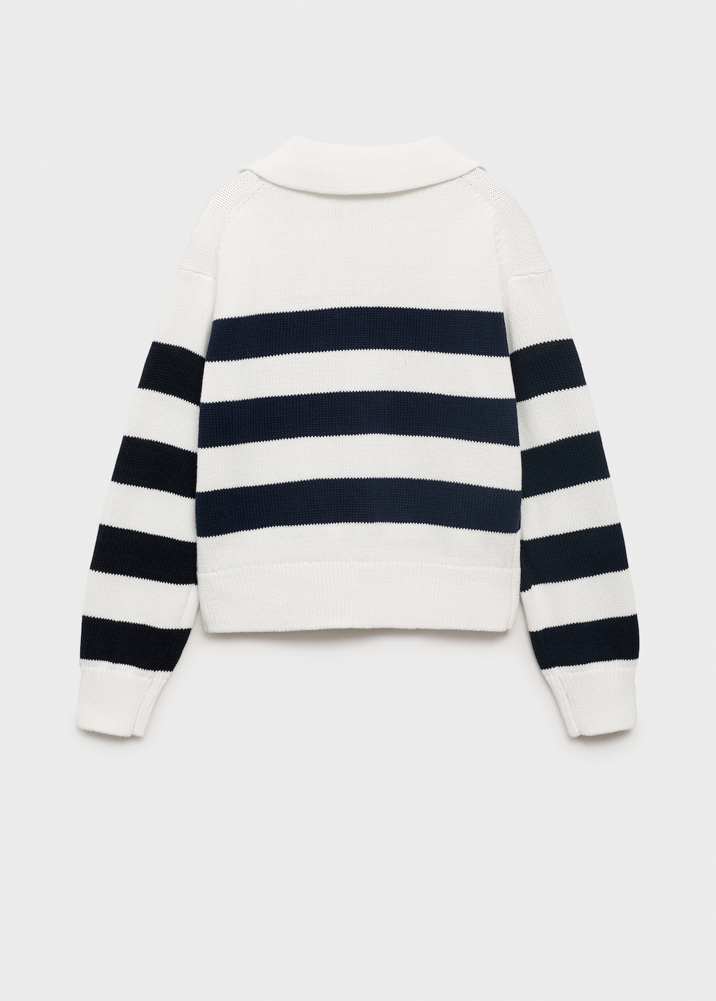 Knitted polo-neck sweater