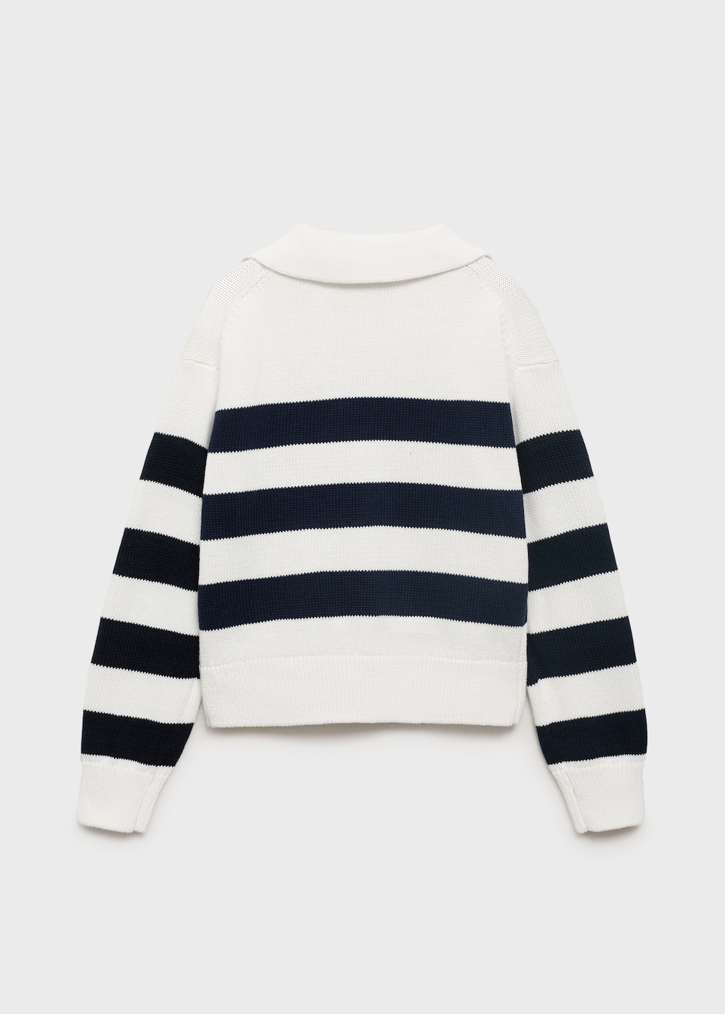 Knitted polo-neck sweater