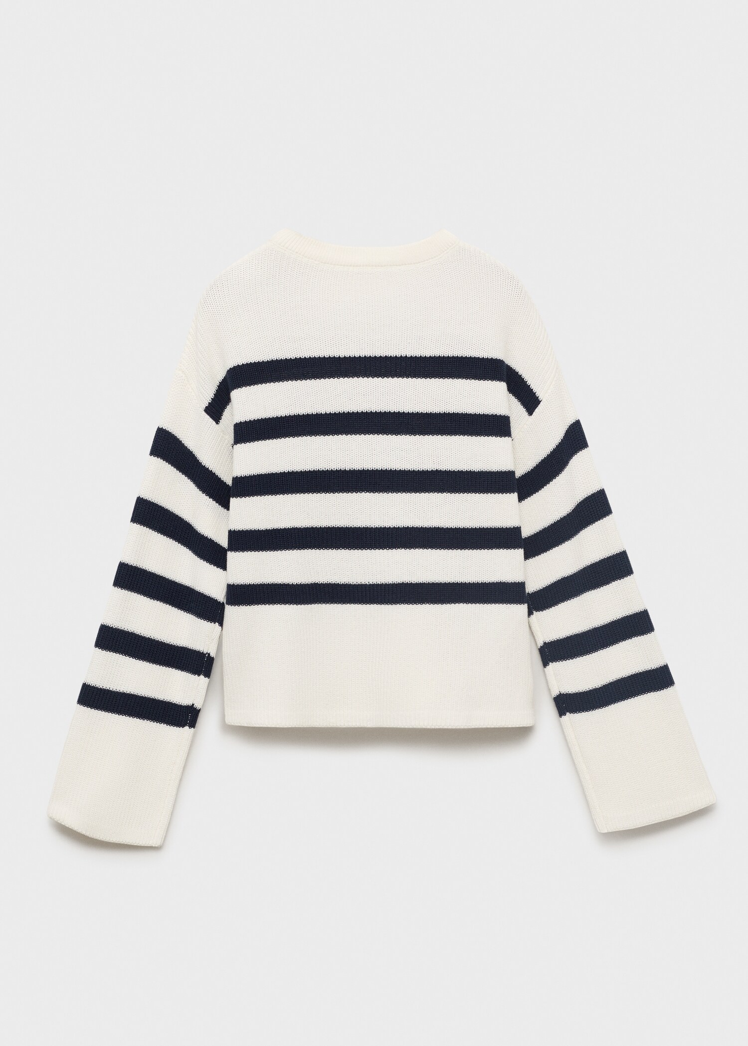 Knit striped sweater - Reverse of the article