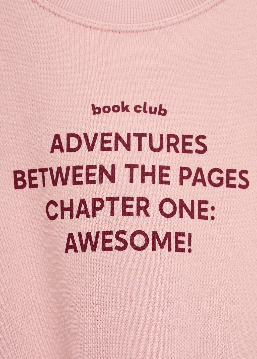 Printed message sweatshirt