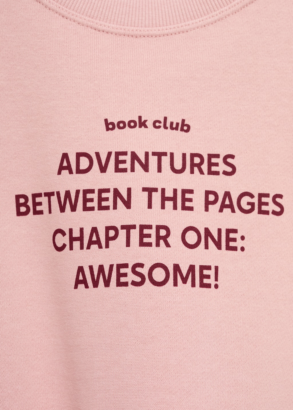 Printed message sweatshirt