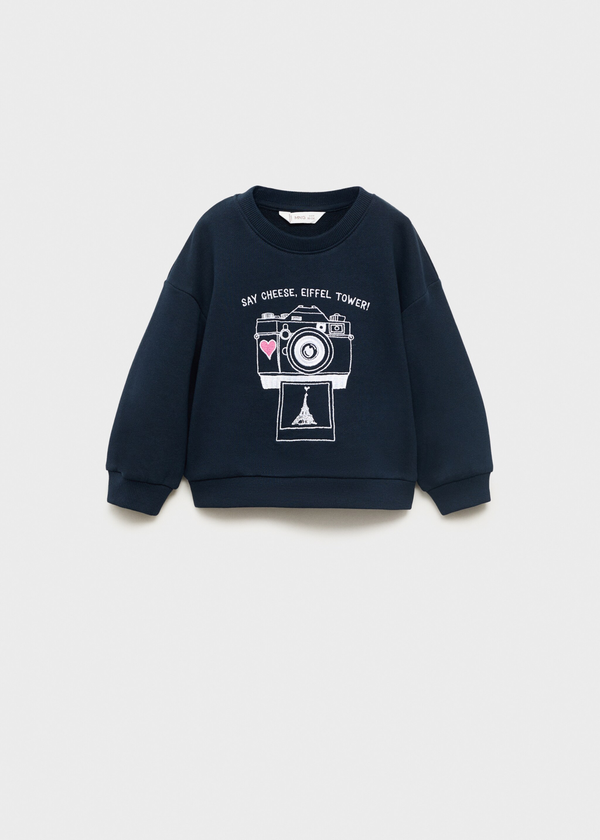 Embroidered drawing sweatshirt - Article without model