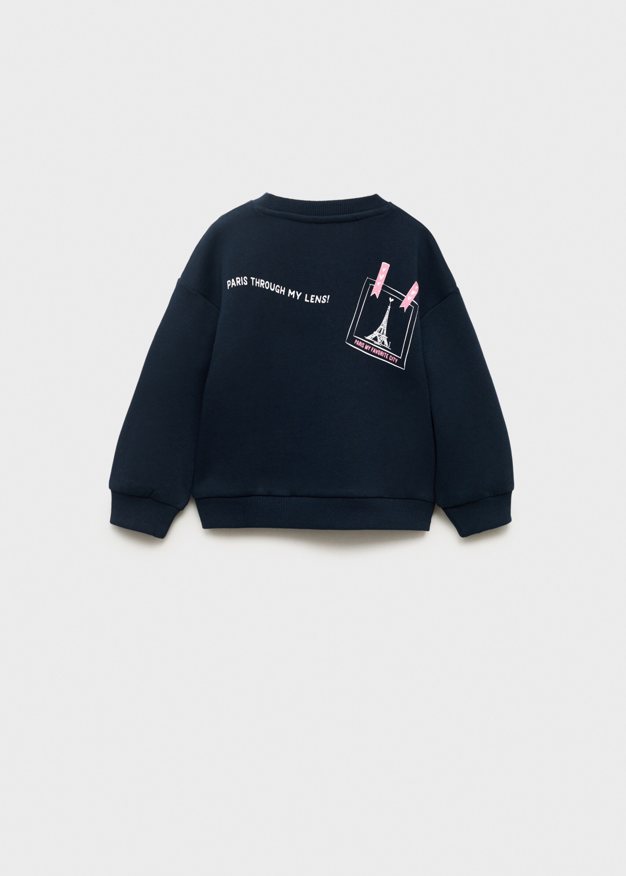 Embroidered drawing sweatshirt - Reverse of the article