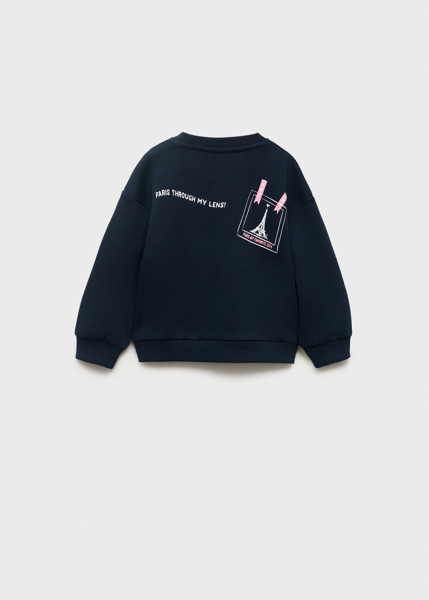 Embroidered drawing sweatshirt - Reverse of the article