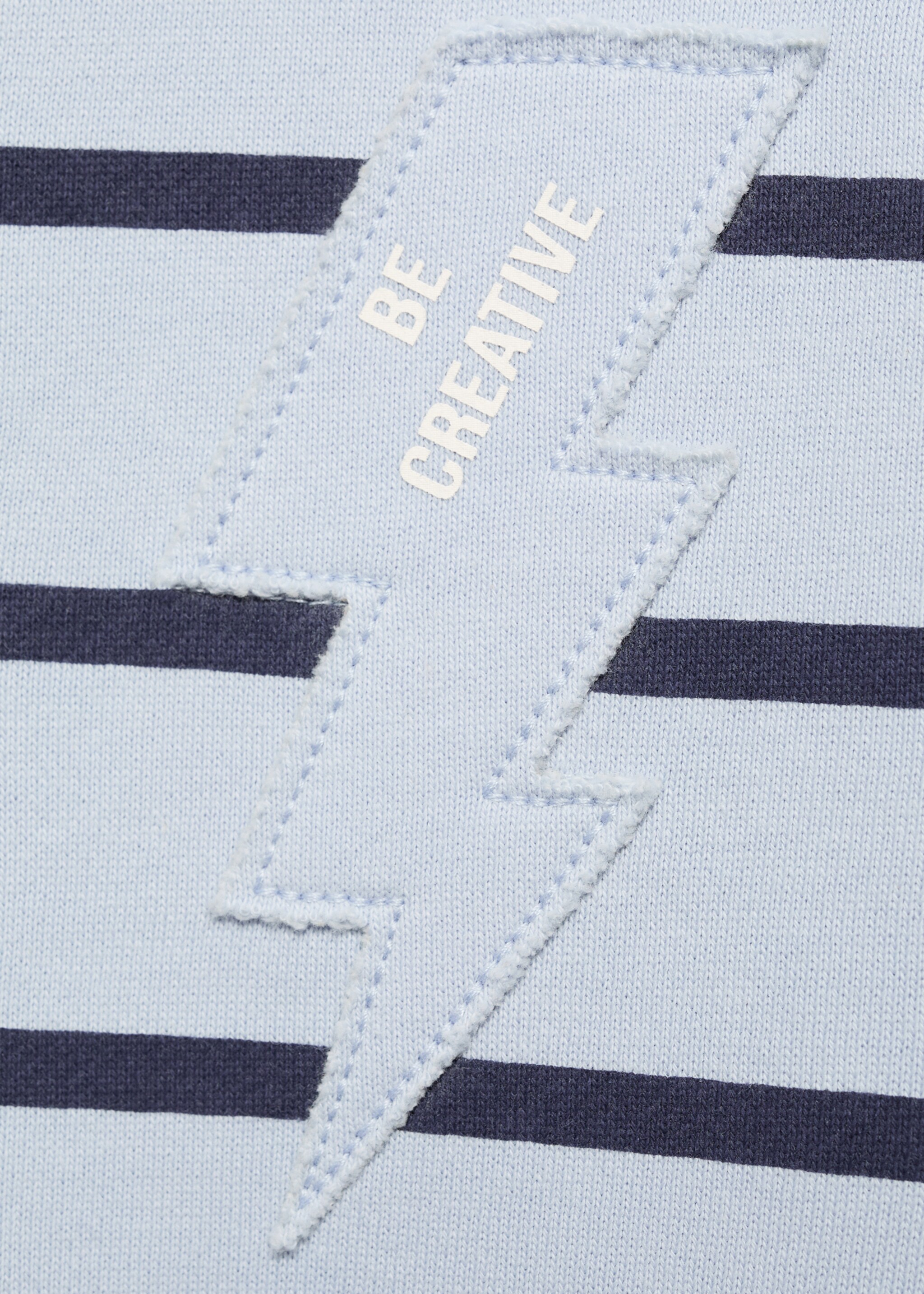Embroidery striped sweatshirt - Details of the article 0