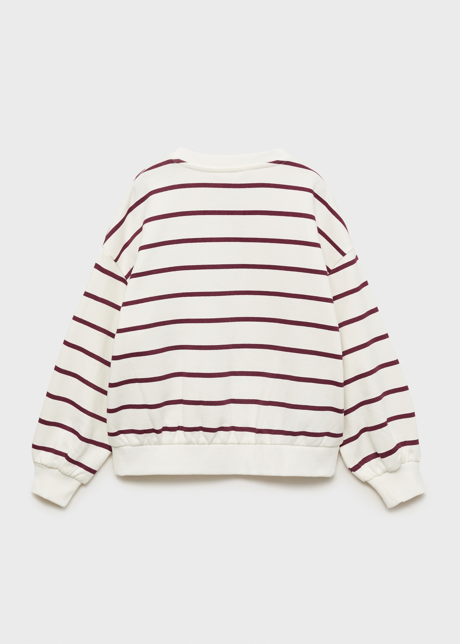 Sudadera rayas bordado - Reverso del artículo