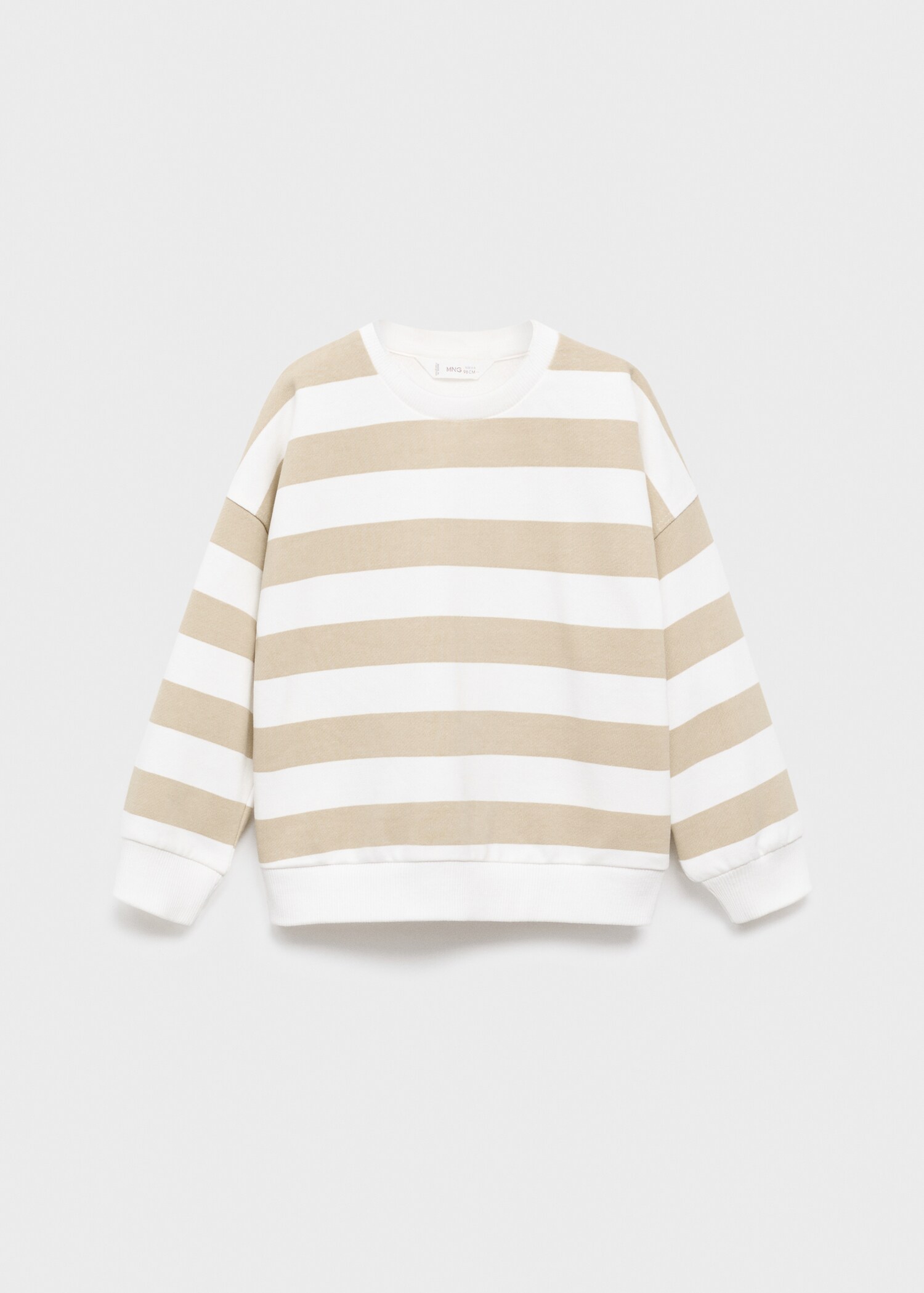 Sweat-shirt coton rayures - Article sans modèle