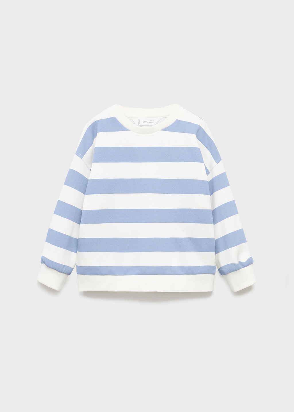 Striped cotton-blend sweatshirt