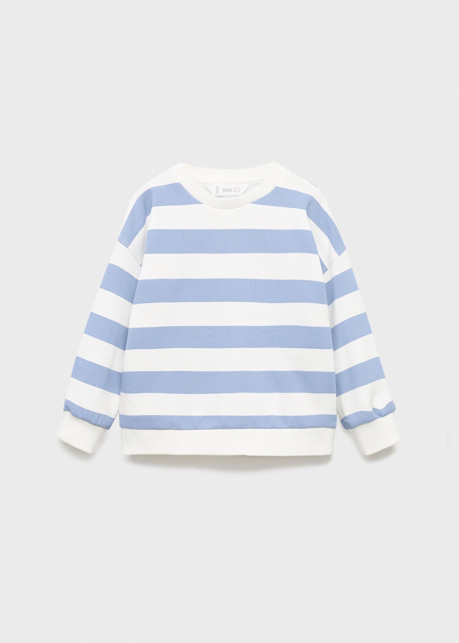 Sweat-shirt coton rayures - Article sans modèle