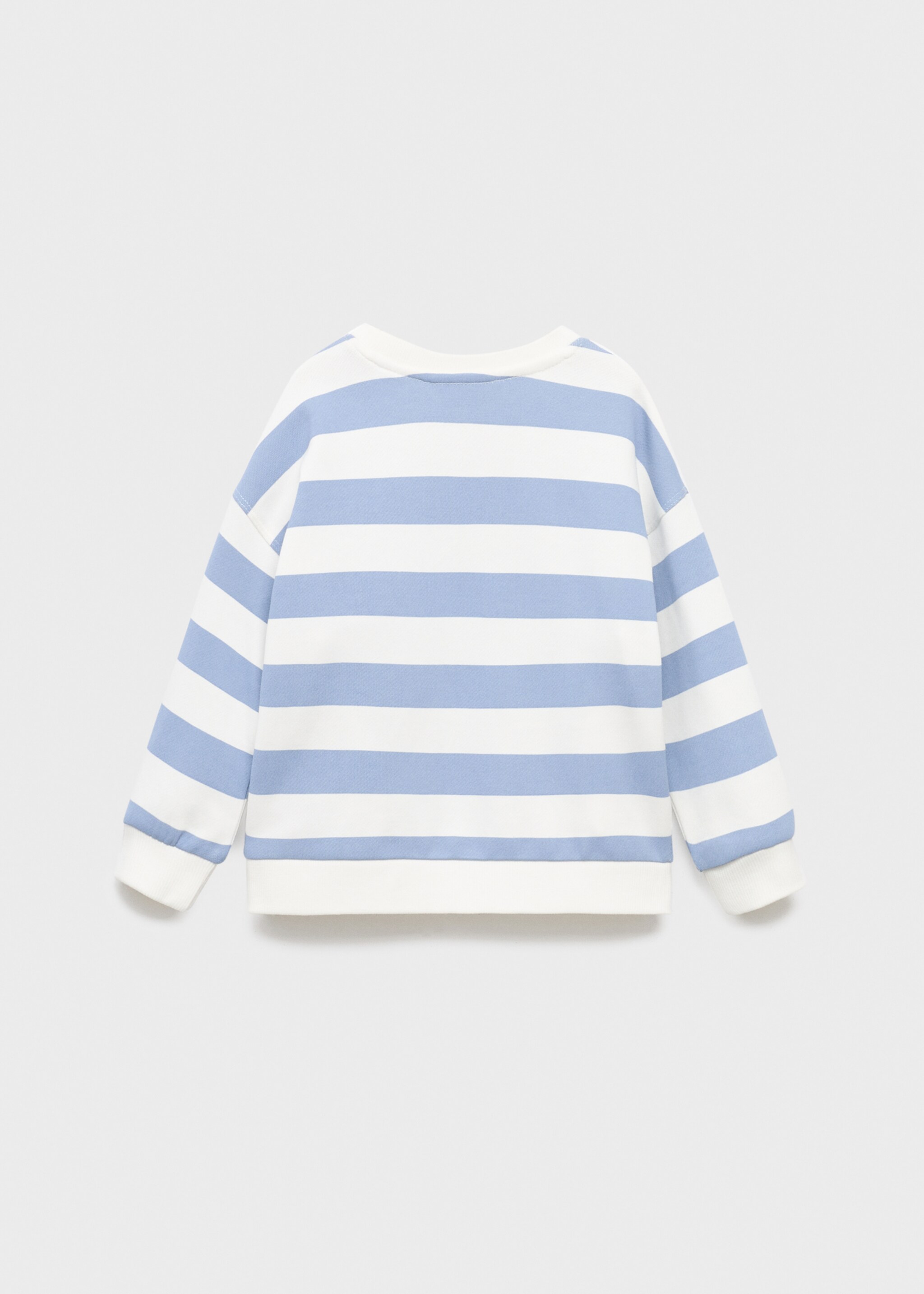 Sudadera algodón rayas - Reverso del artículo
