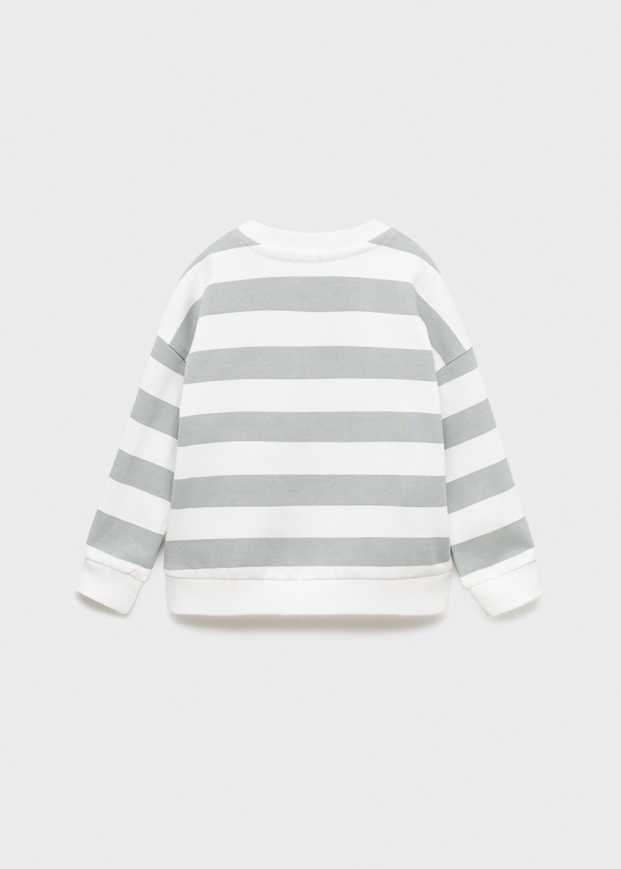 Sudadera algodón rayas - Reverso del artículo