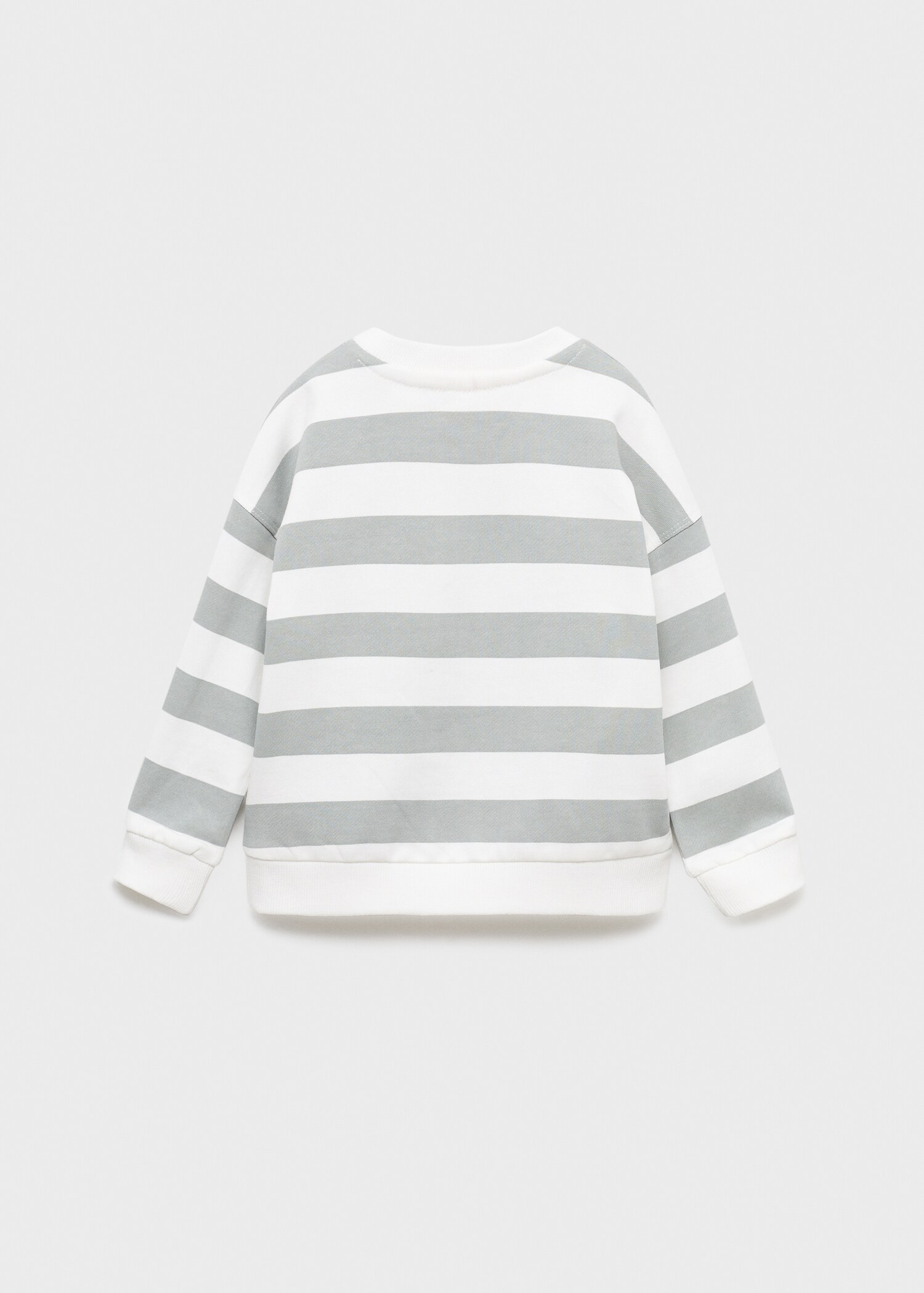 Sudadera algodón rayas - Reverso del artículo