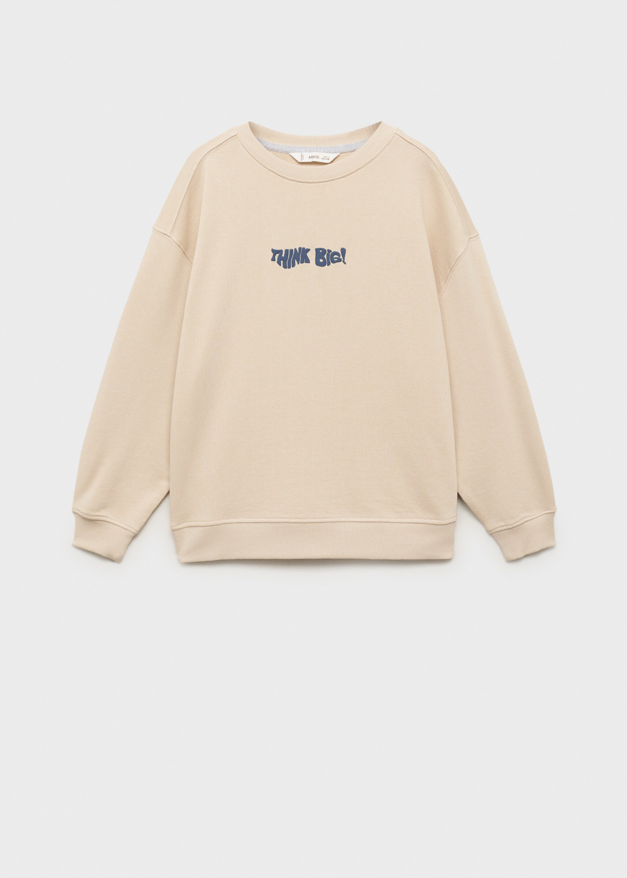 Sweat-shirt texte relief - Article sans modèle