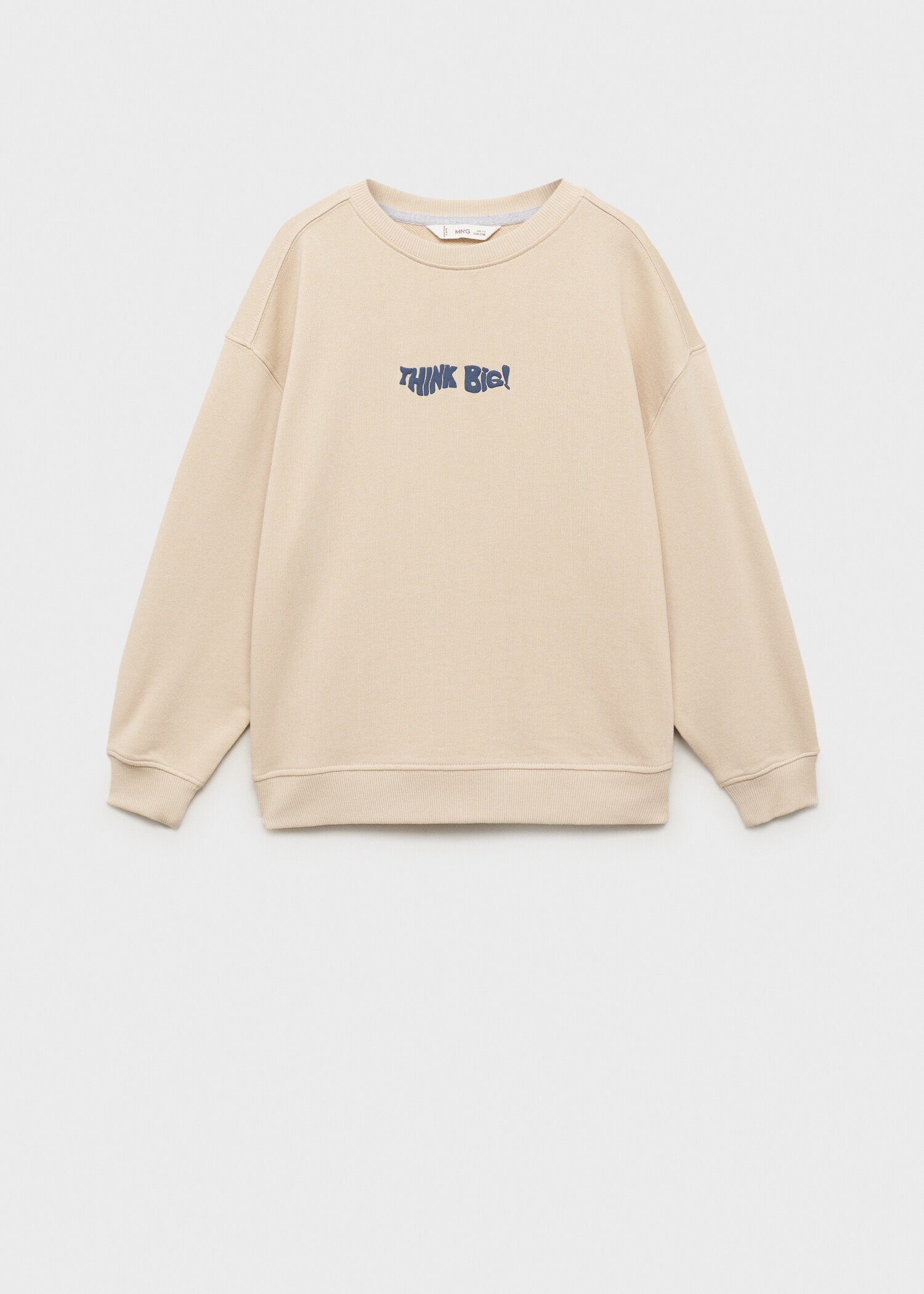Sweat-shirt texte relief - Article sans modèle