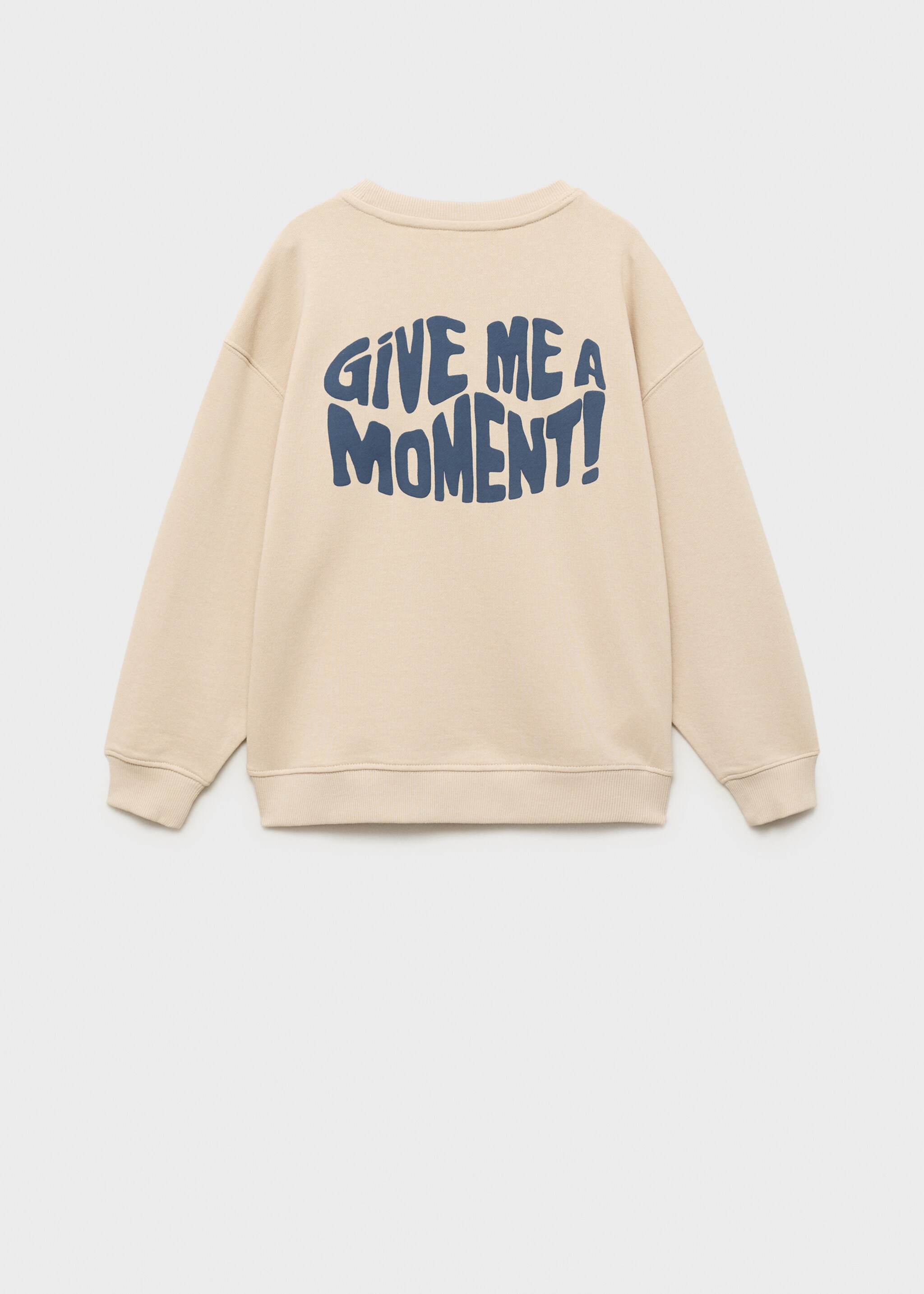 Sweat-shirt texte relief - Verso de l’article