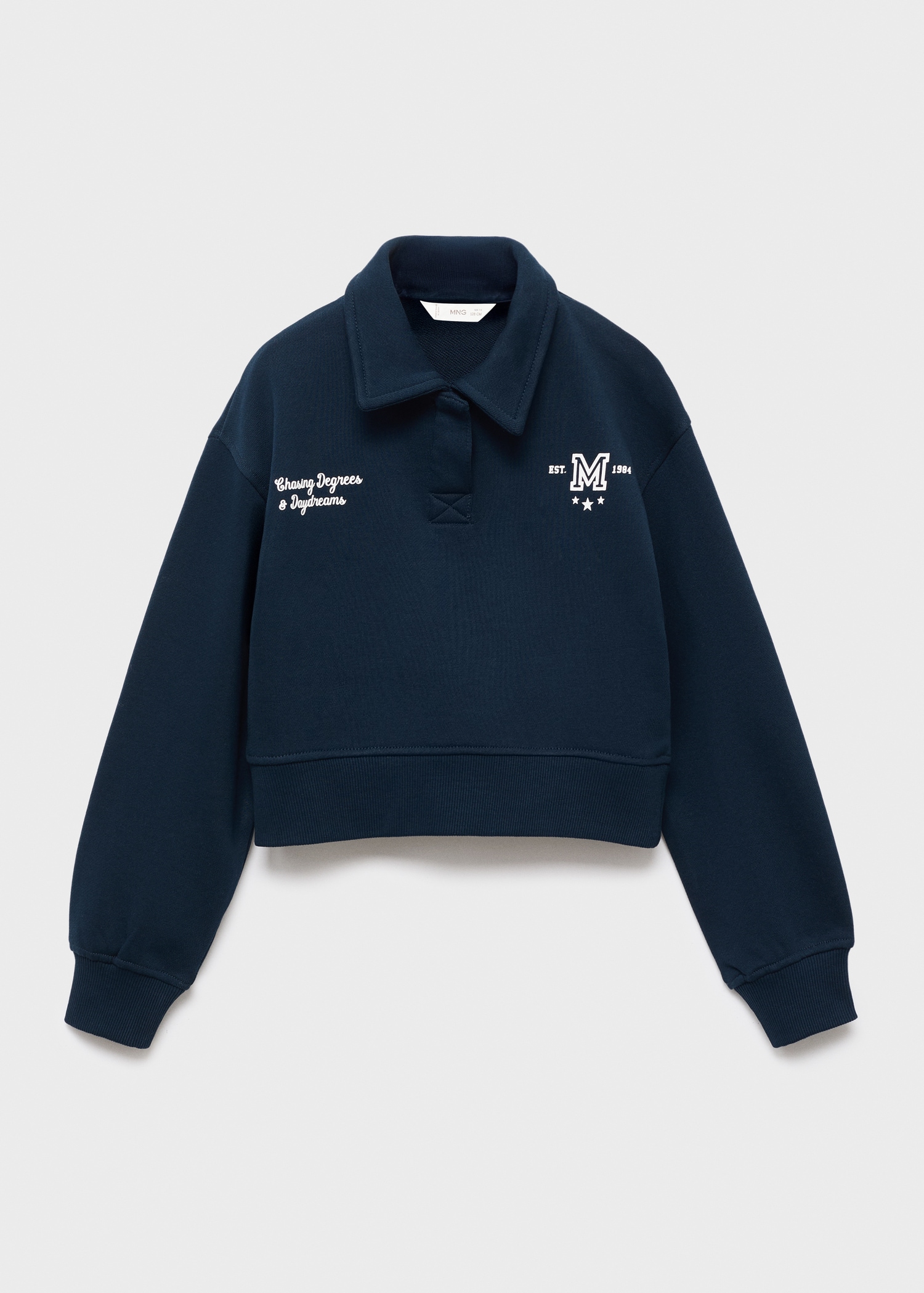 Sweatshirt com gola de polo - Artigo sem modelo
