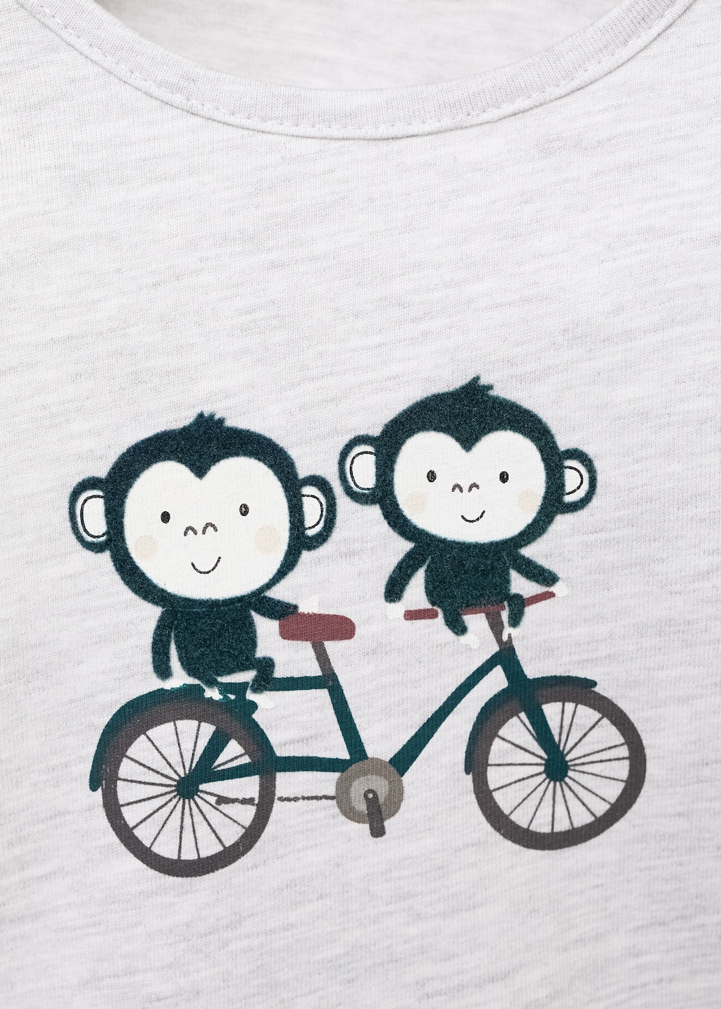 Printed cotton-blend t-shirt