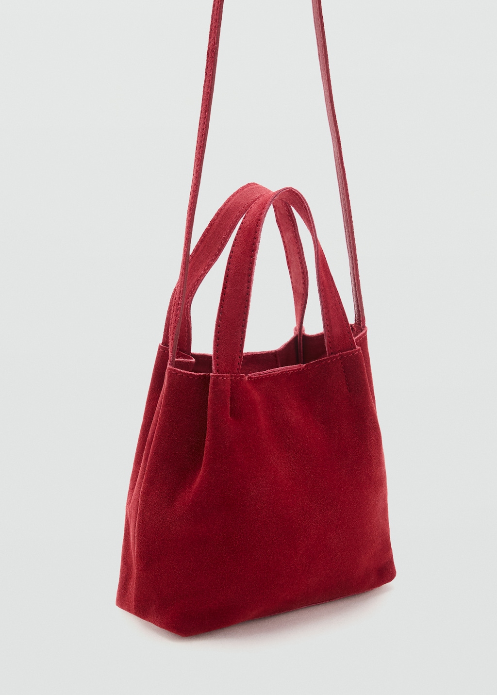 Leather tote bag