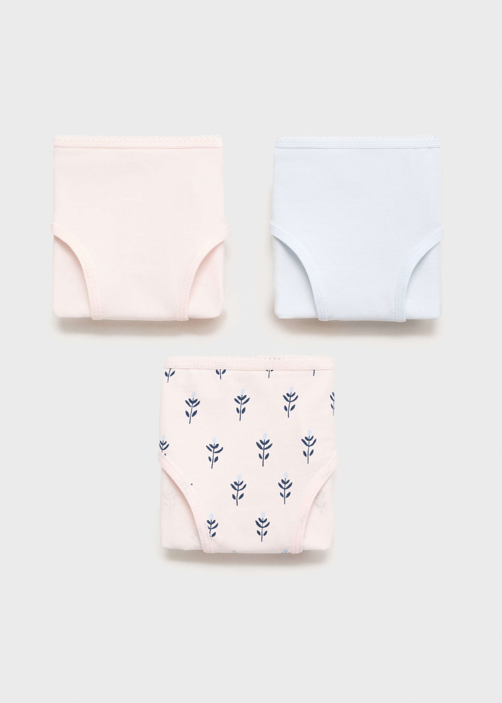 3 pack cotton panties - Article without model, Sky Blue. Ref: 17013305-00.