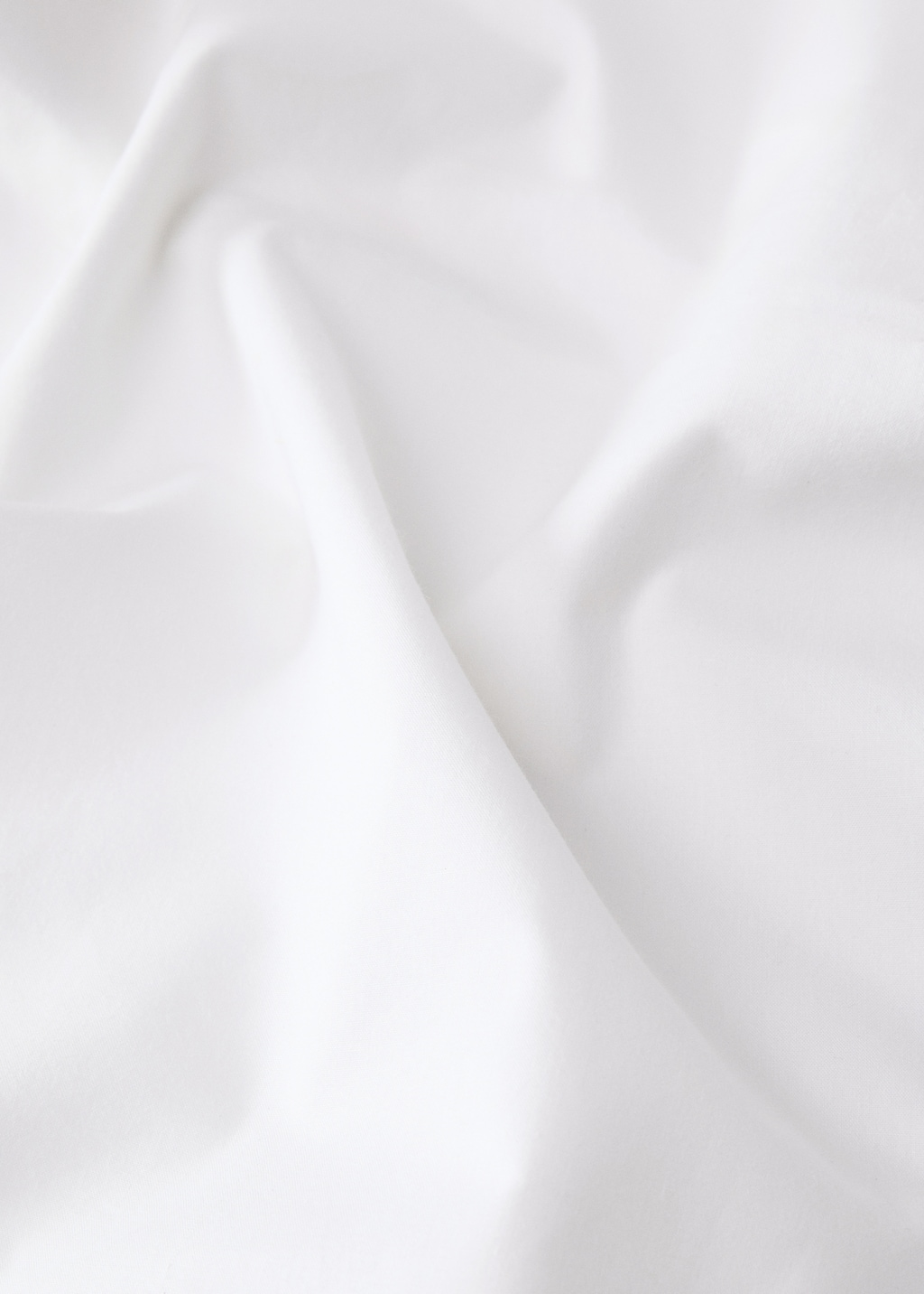 Cotton percale duvet cover with linen trim for 90 cm bed
