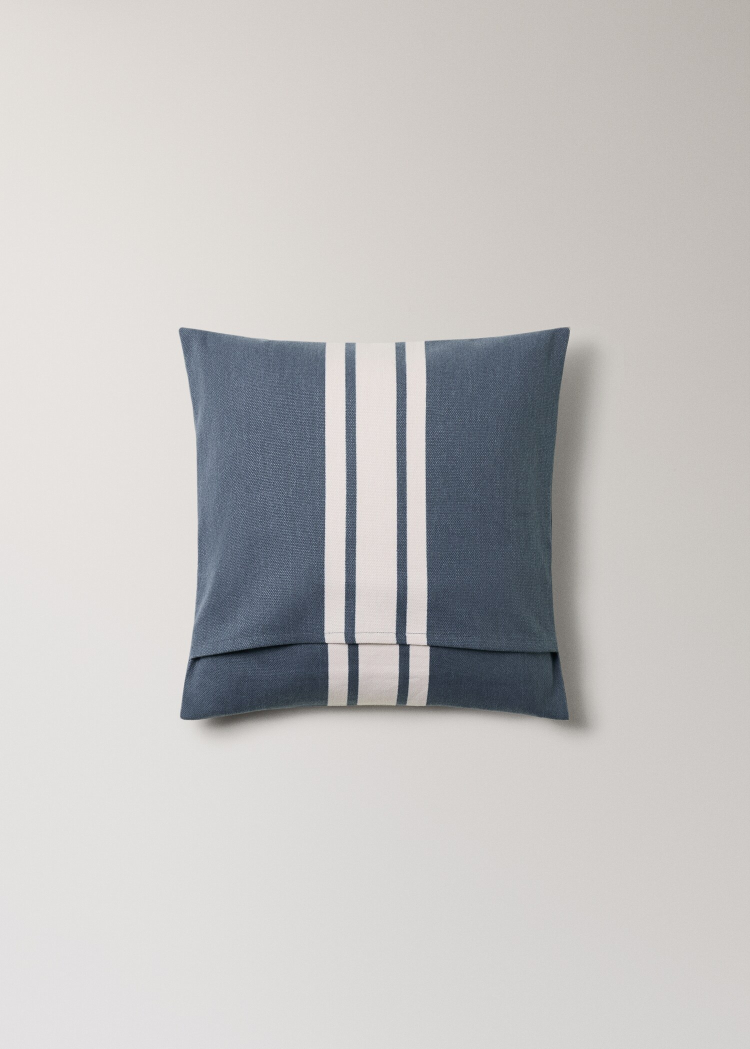Capa de almofada decorativa de algodão às riscas 45x45 cm - Pormenor do artigo 1