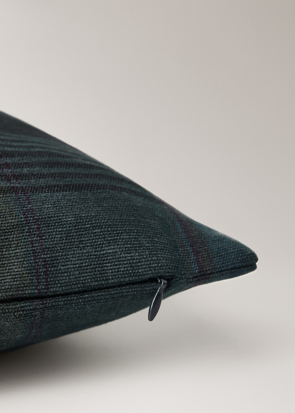 Overdyed checked cushion cover 50x50cm