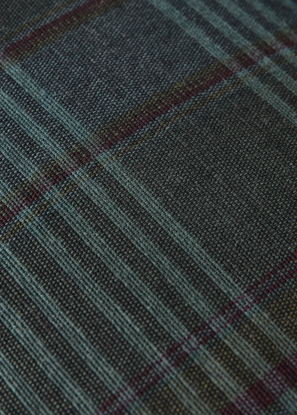 Overdyed checked cushion cover 50x50cm